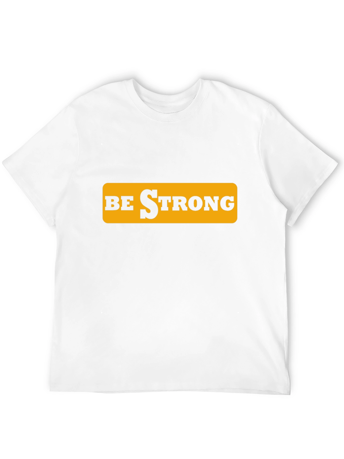 Be Strong Graphic Tee - Black Cotton T-Shirt