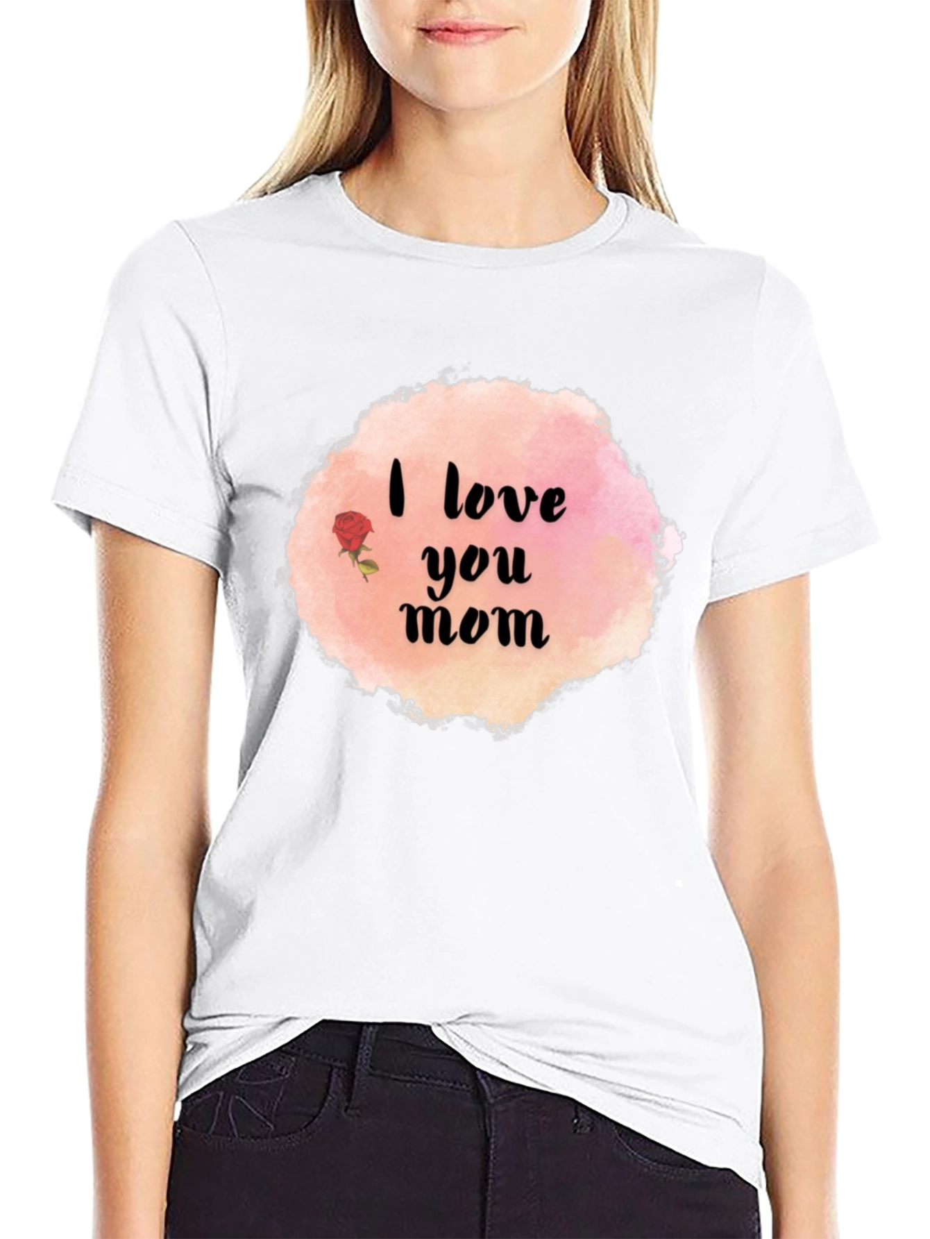 I Love You Mom Graphic T-Shirt