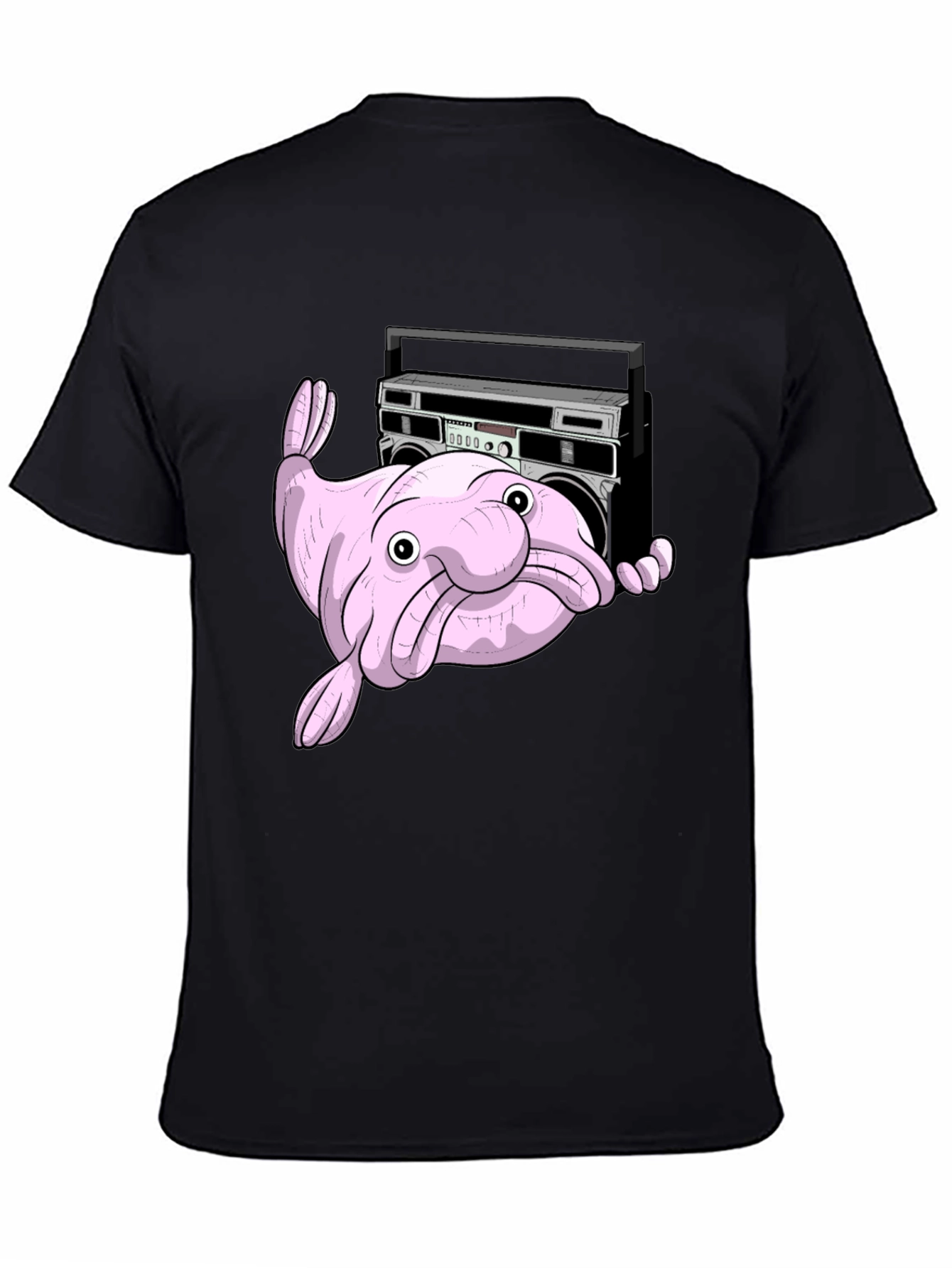 Blobfish Boombox T-Shirt - Funny Graphic Tee