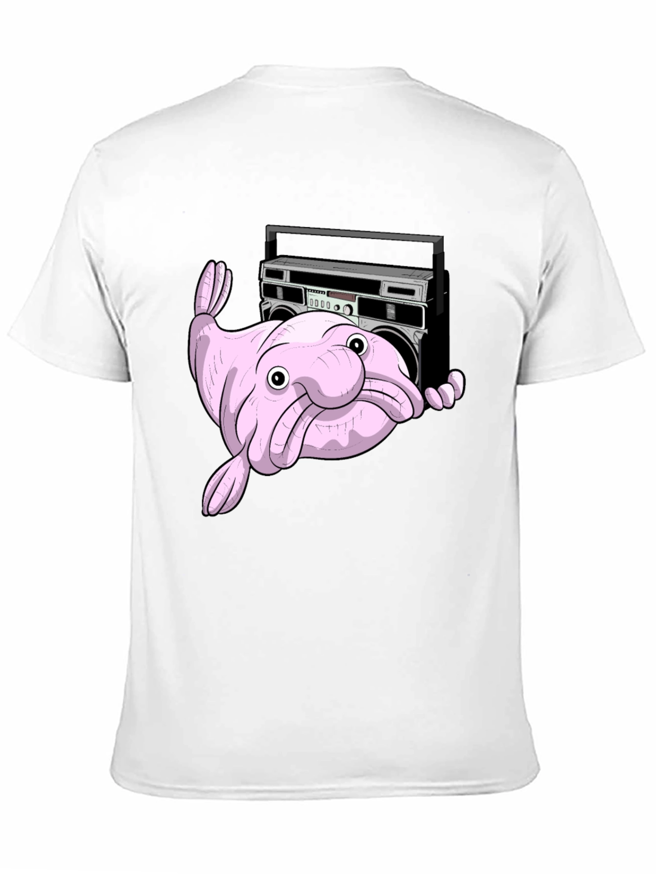 Blobfish Boombox T-Shirt - Funny Graphic Tee