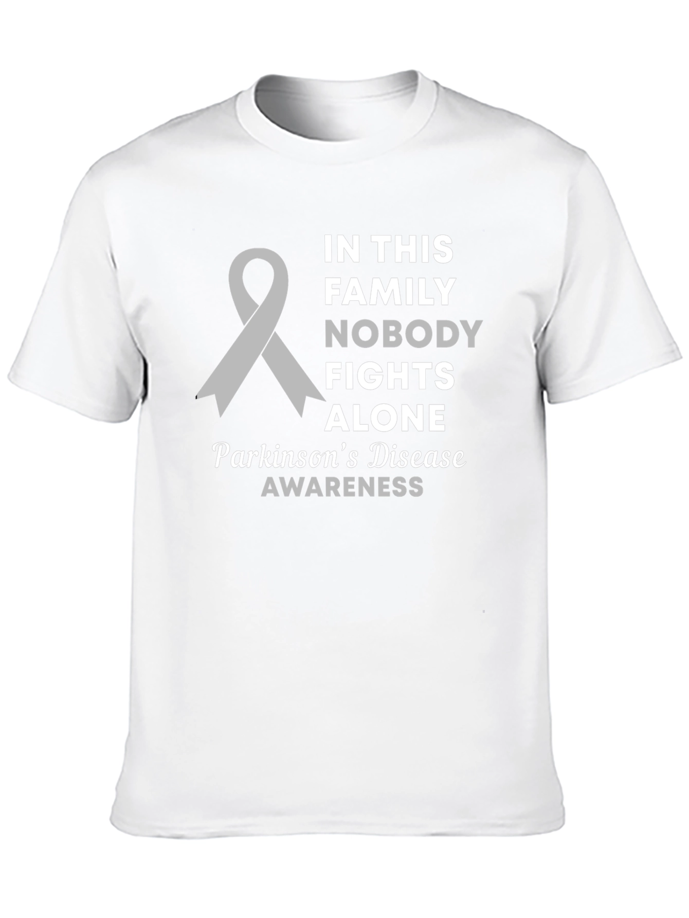 Parkinsons Awareness T-Shirt - Family Fights Alone