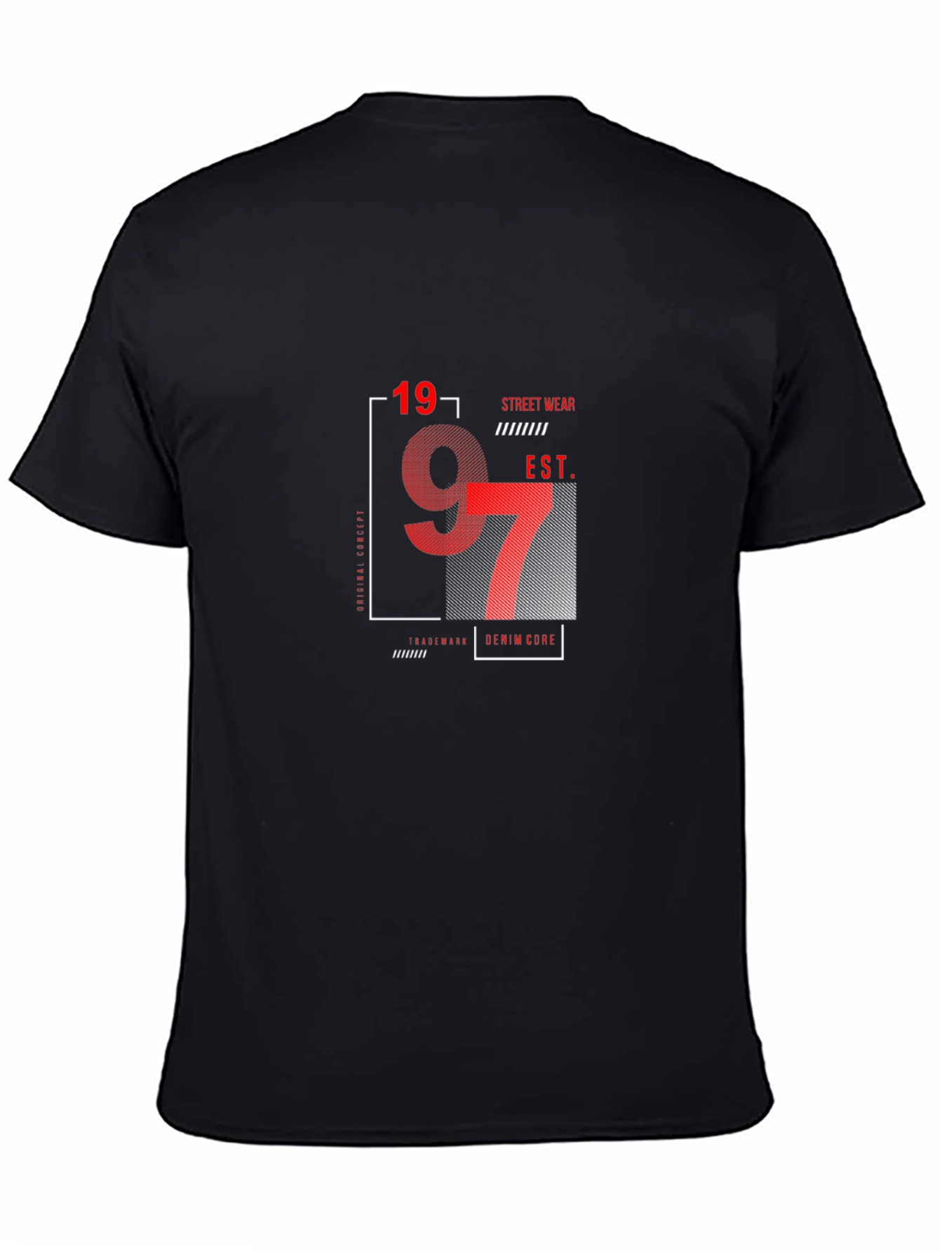Black Graphic Tee - Street Wear 1997
