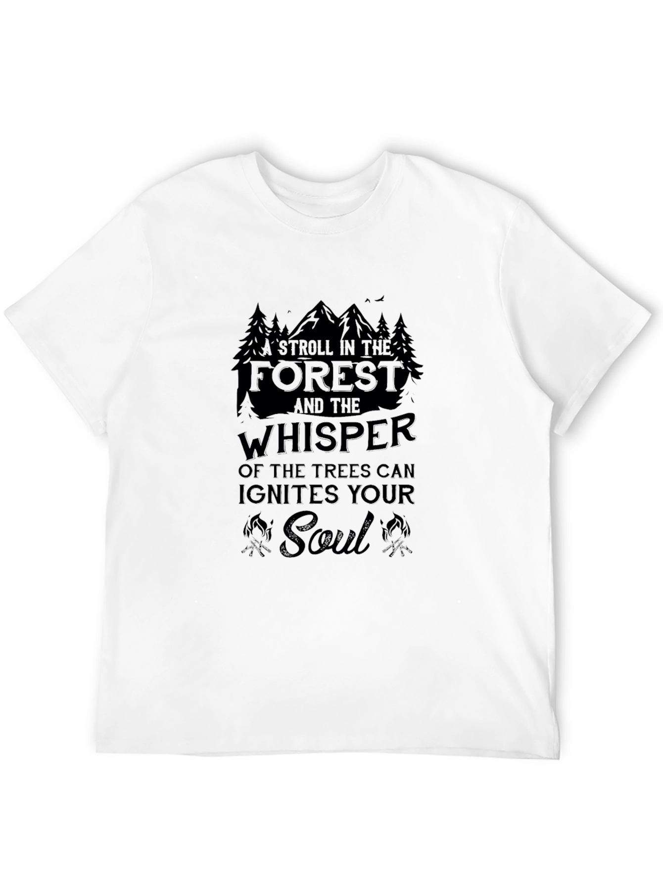 Forest Whisper Soul T-Shirt - Nature Inspired Tee