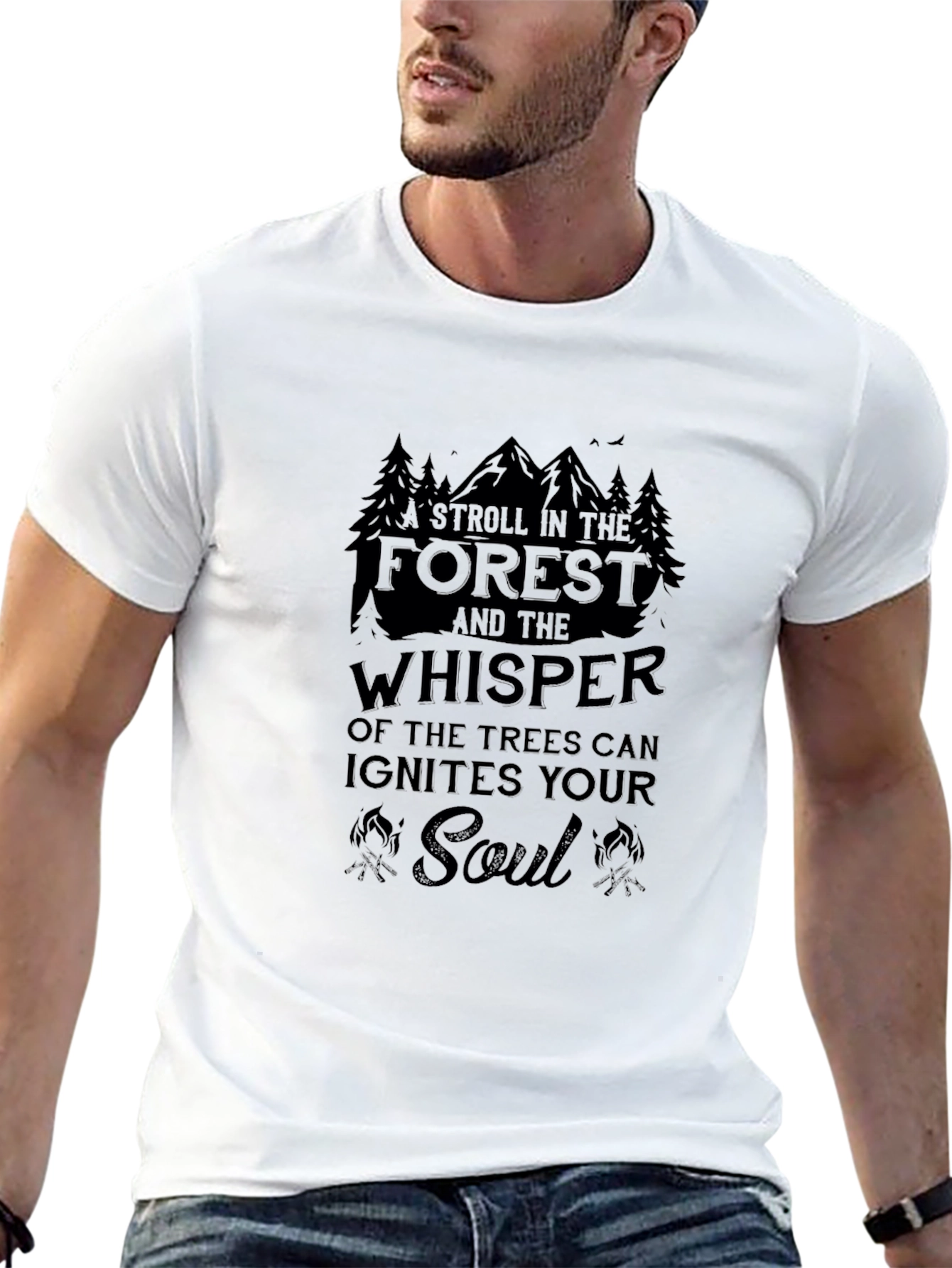 Forest Whisper Soul T-Shirt - Nature Inspired Tee