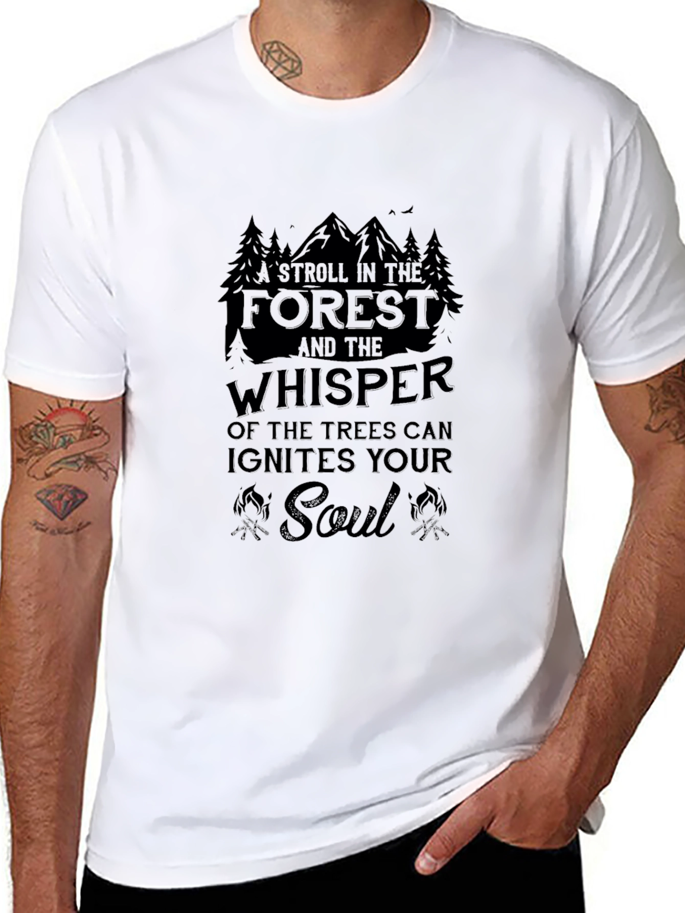 Forest Whisper Soul T-Shirt - Nature Inspired Tee