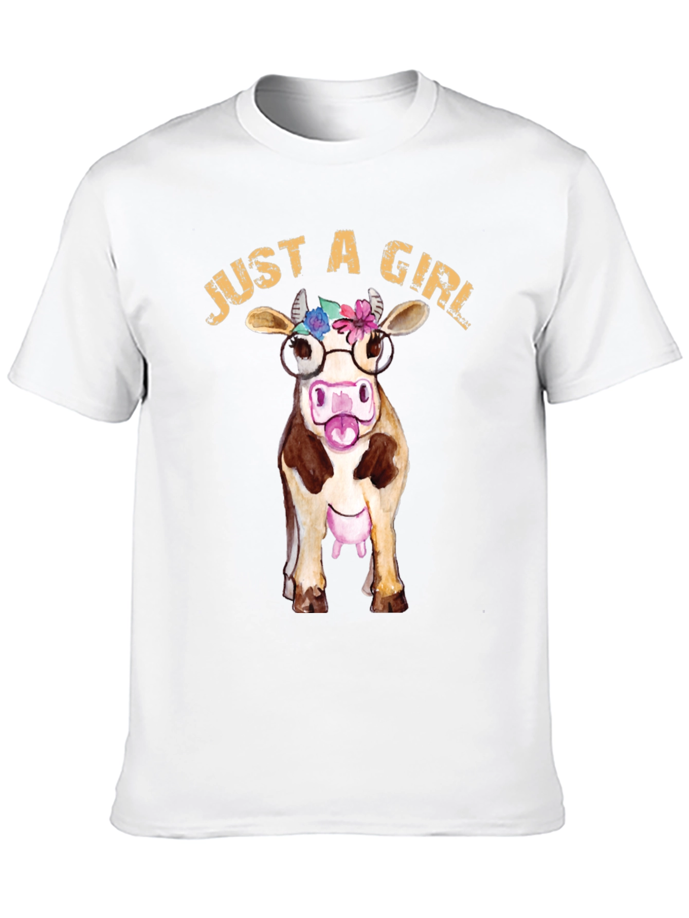 Just A Girl Who Loves Cows Graphic Tee