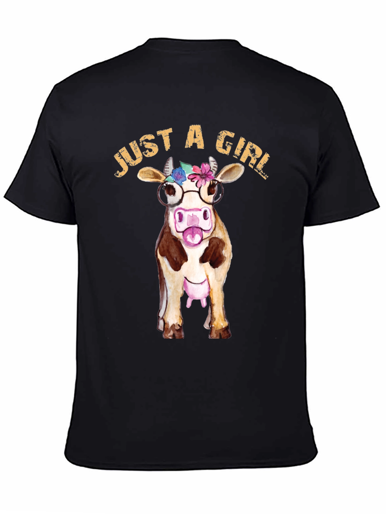 Just A Girl Who Loves Cows Graphic Tee