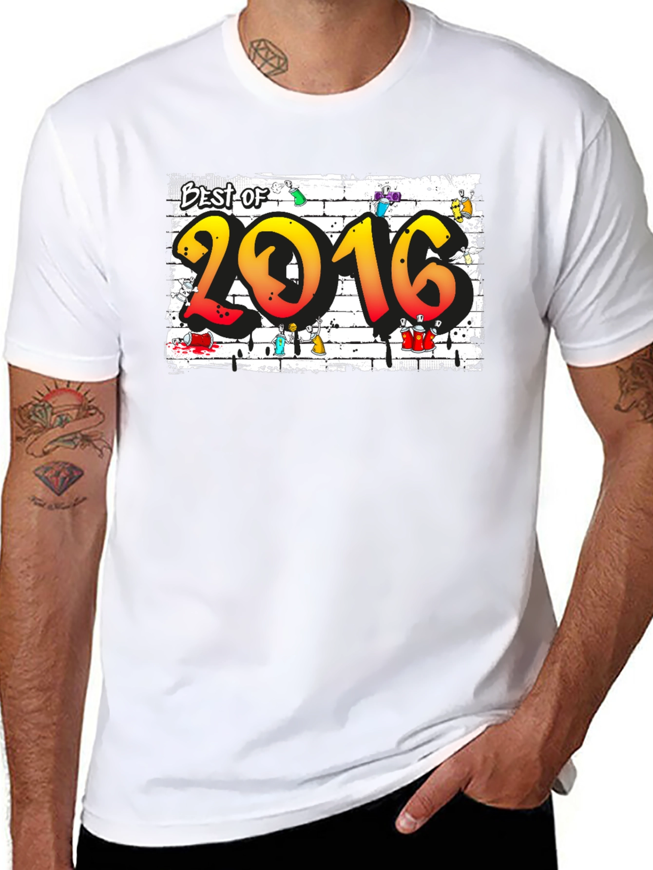 Best of 2016 Graphic Tee - Cool Graffiti Design