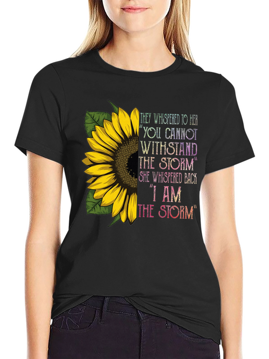 I Am The Storm Sunflower T-Shirt