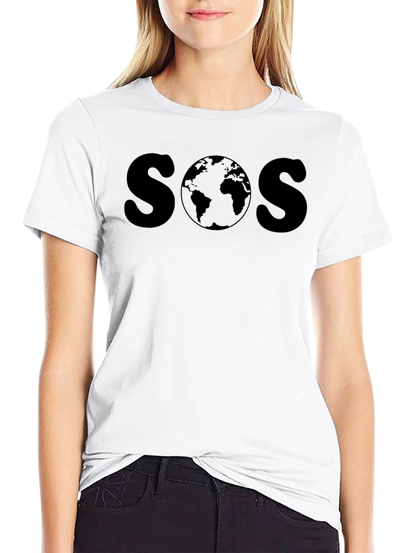 SOS Earth Graphic Tee - Save Our Planet T-Shirt