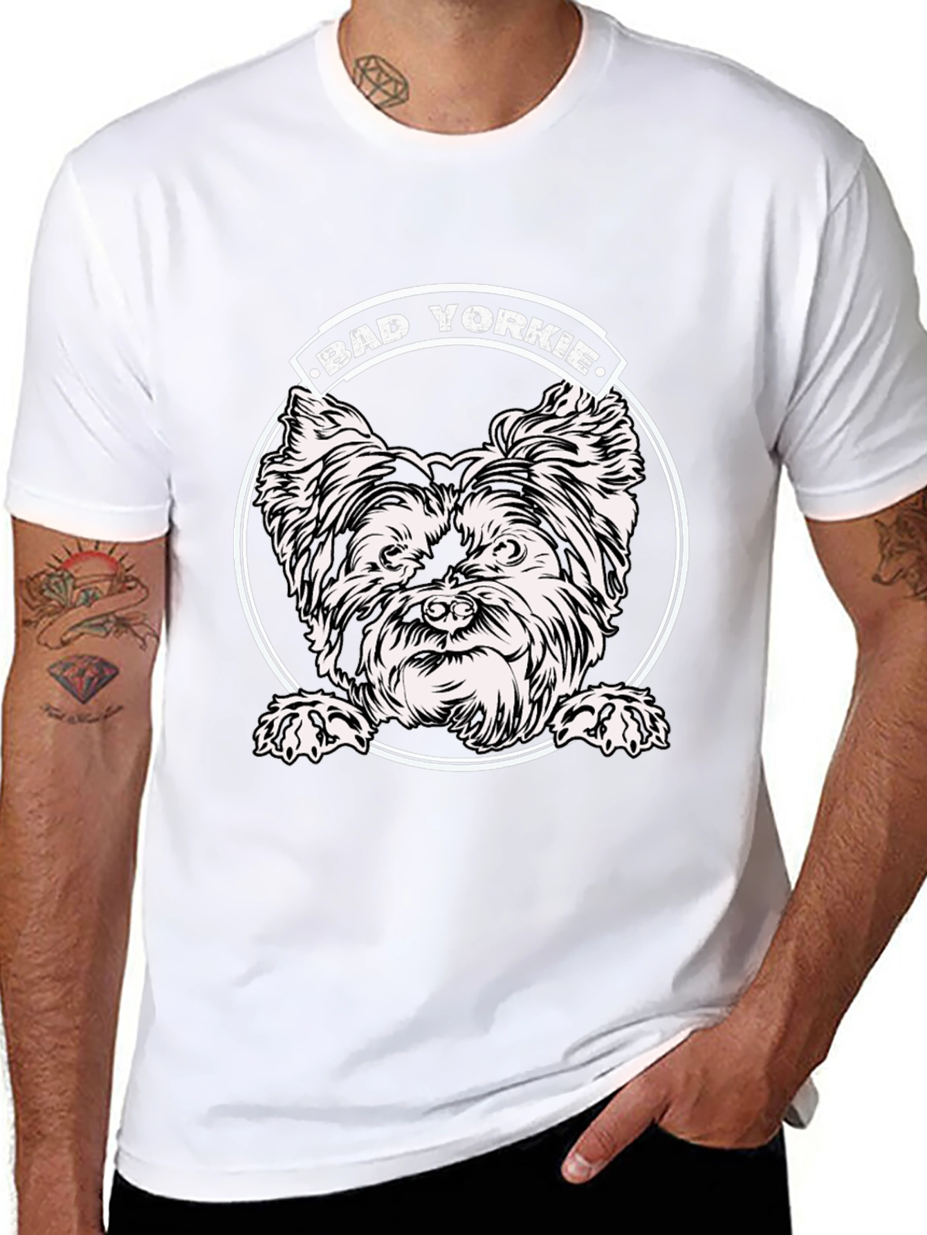 Bad Yorkie T-Shirt - Dog Lover Apparel