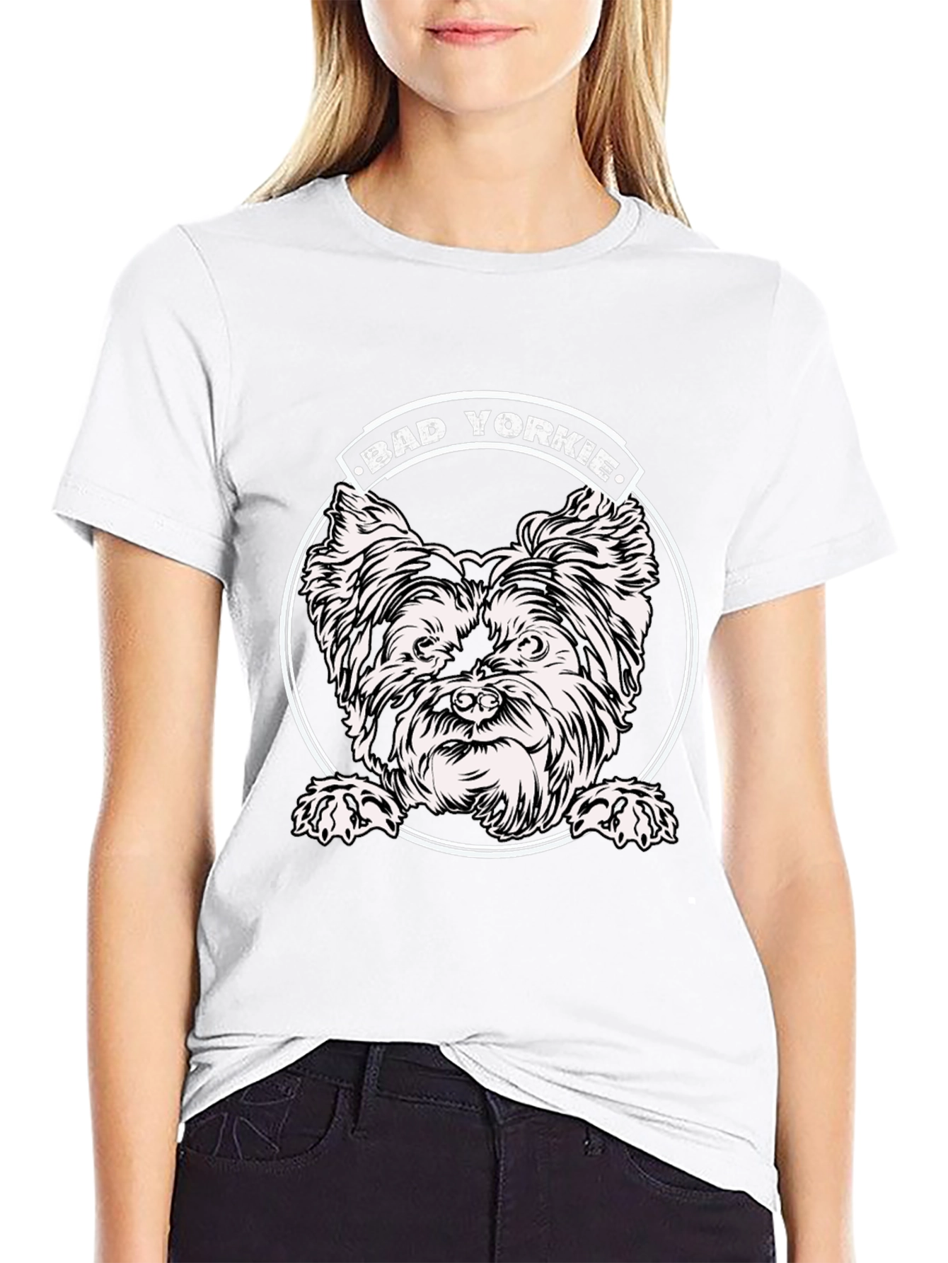 Bad Yorkie T-Shirt - Dog Lover Apparel