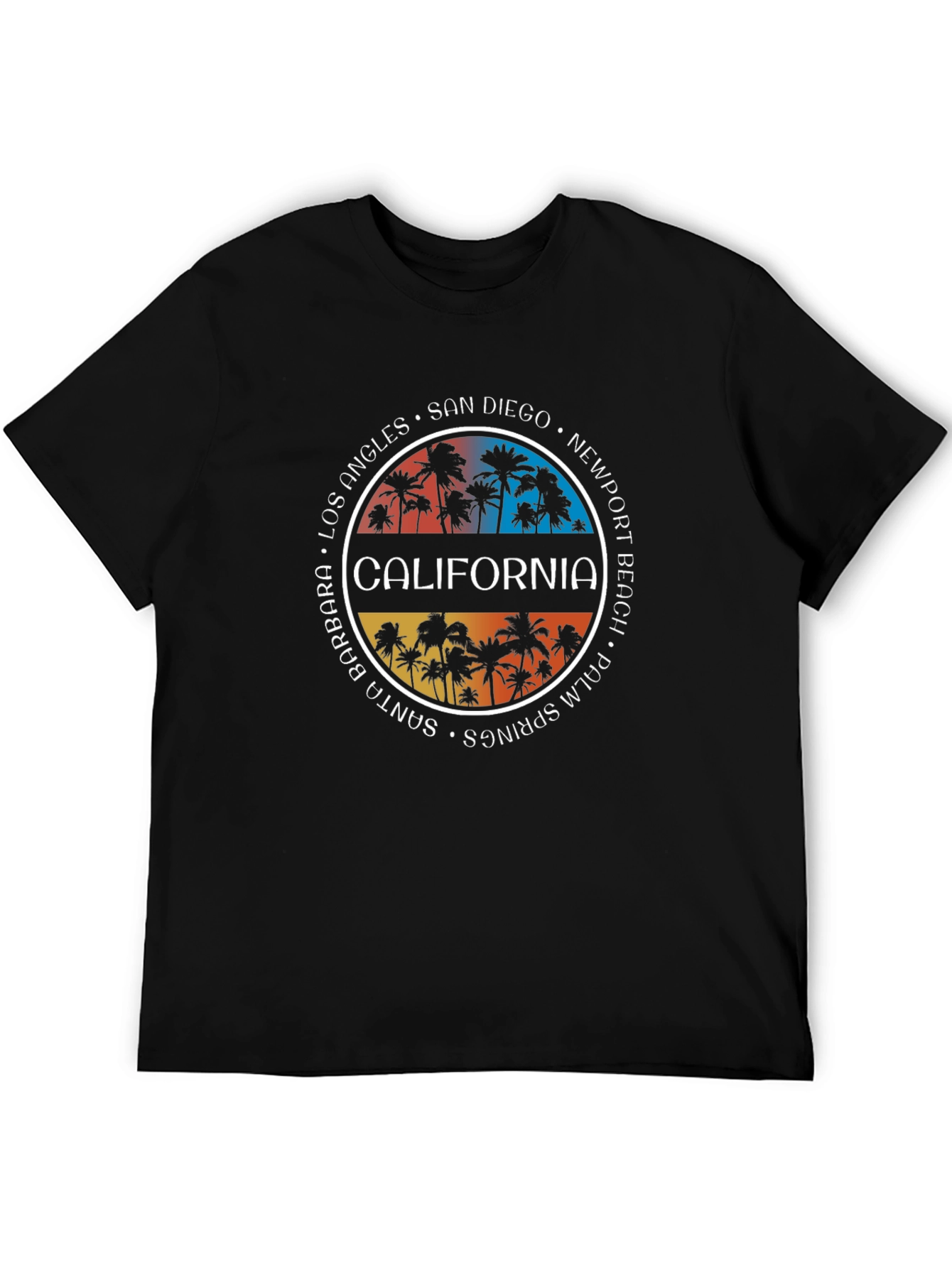 California Palm Tree T-Shirt - City Names