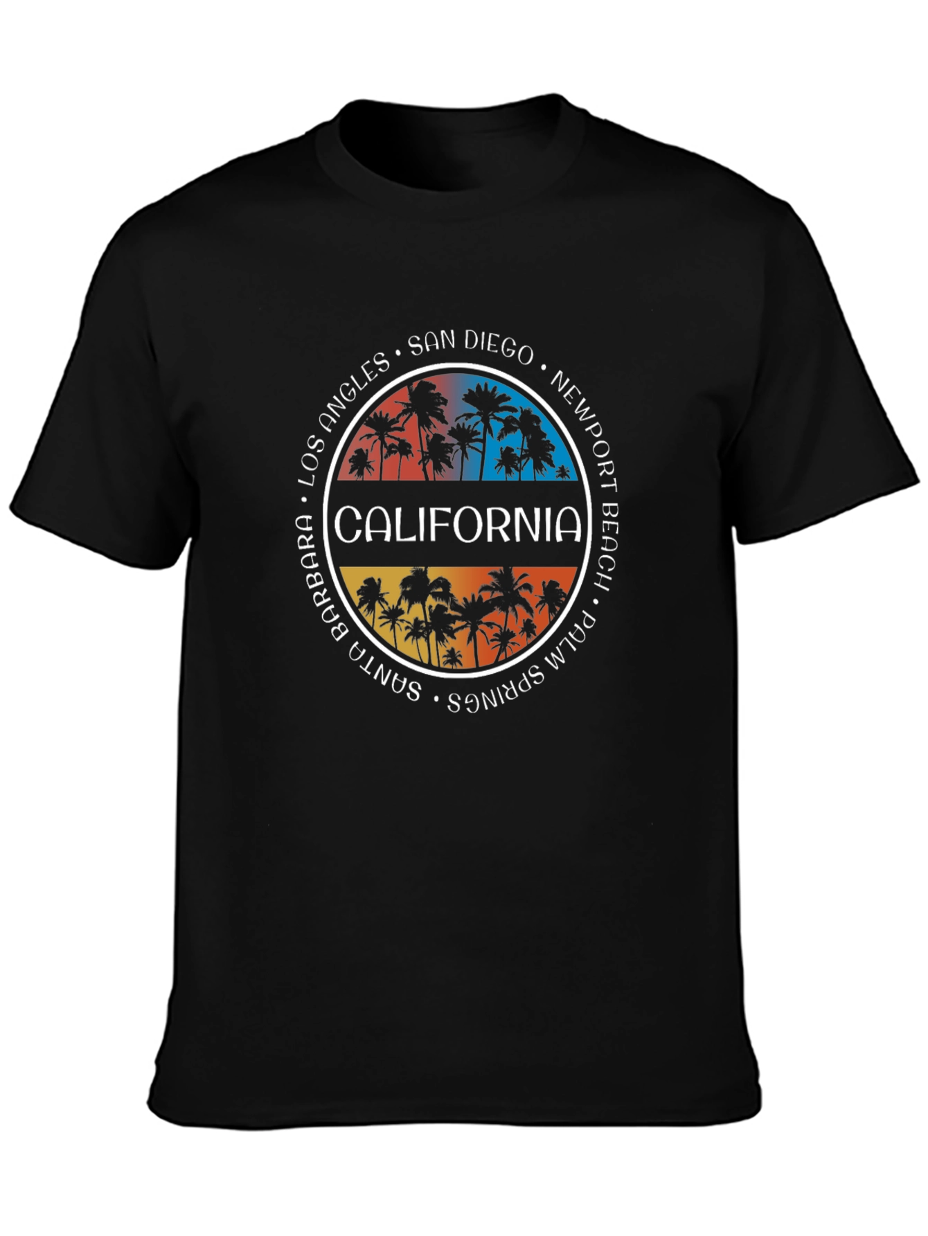 California Palm Tree T-Shirt - City Names