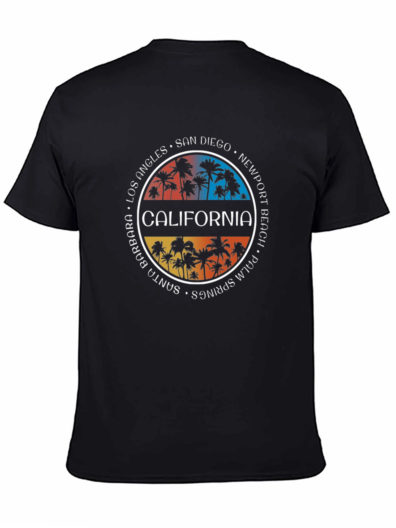 California Palm Tree T-Shirt - City Names