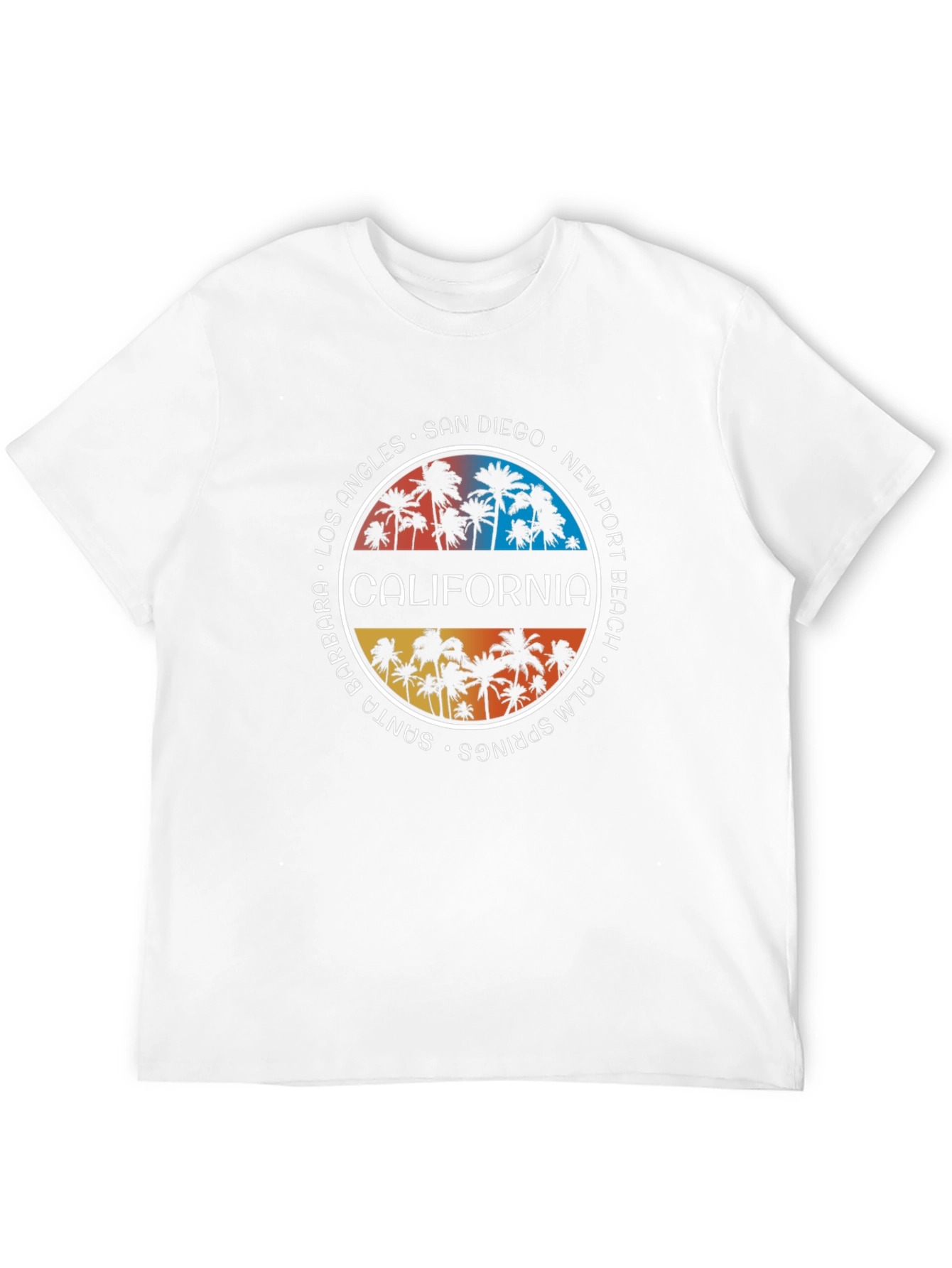 California Palm Tree T-Shirt - City Names