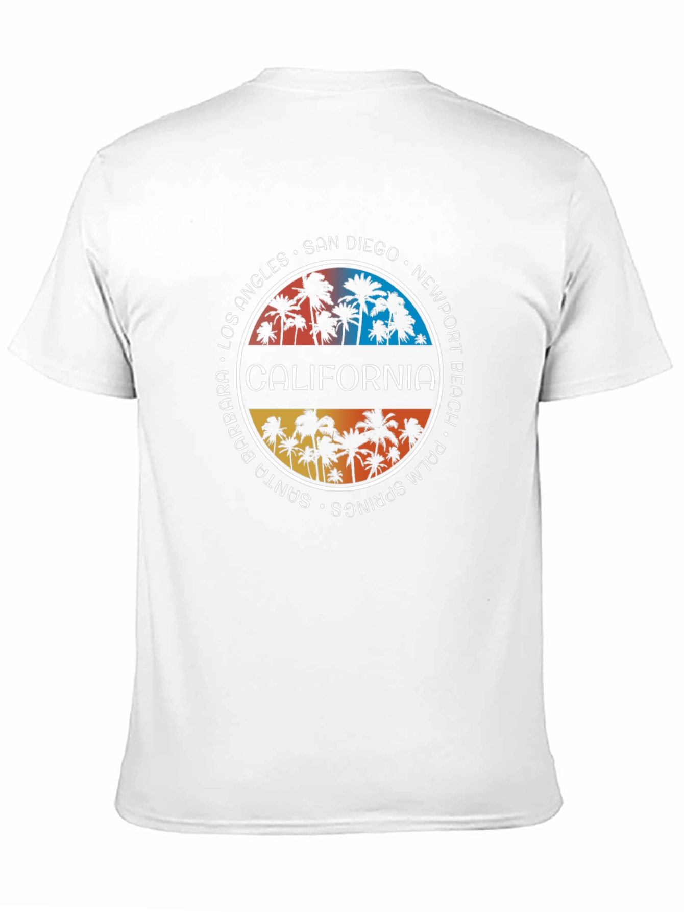 California Palm Tree T-Shirt - City Names