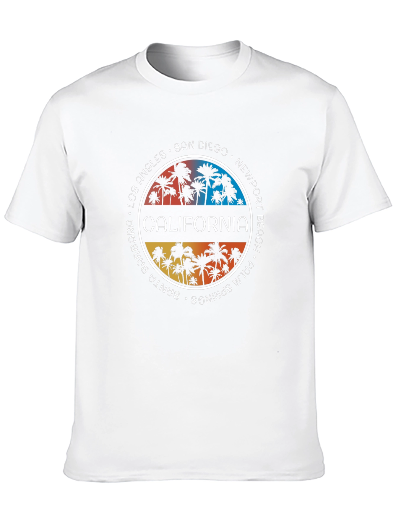 California Palm Tree T-Shirt - City Names