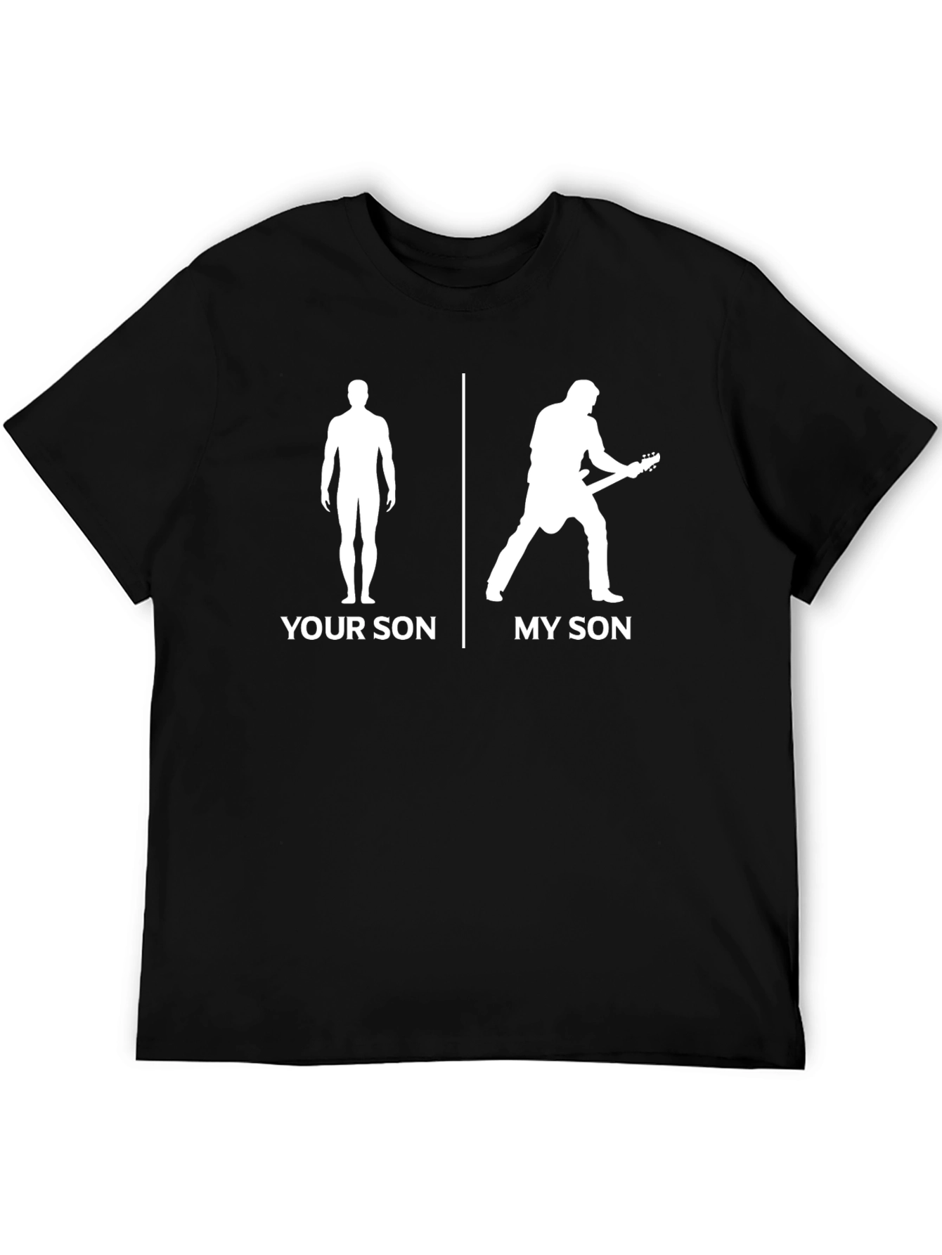 Your Son vs My Son Guitarist T-Shirt - Black