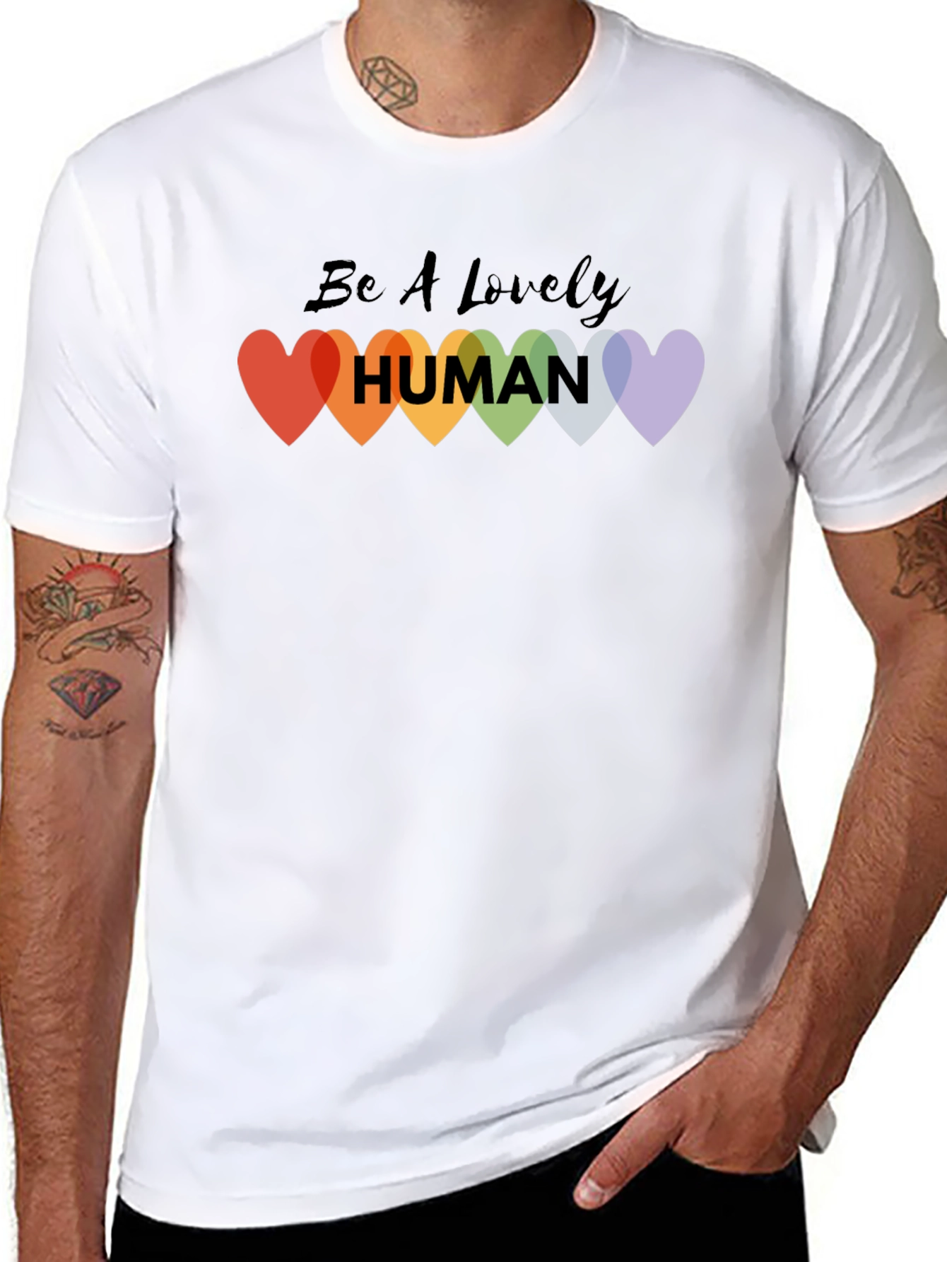 Be a Lovely Human Graphic Tee