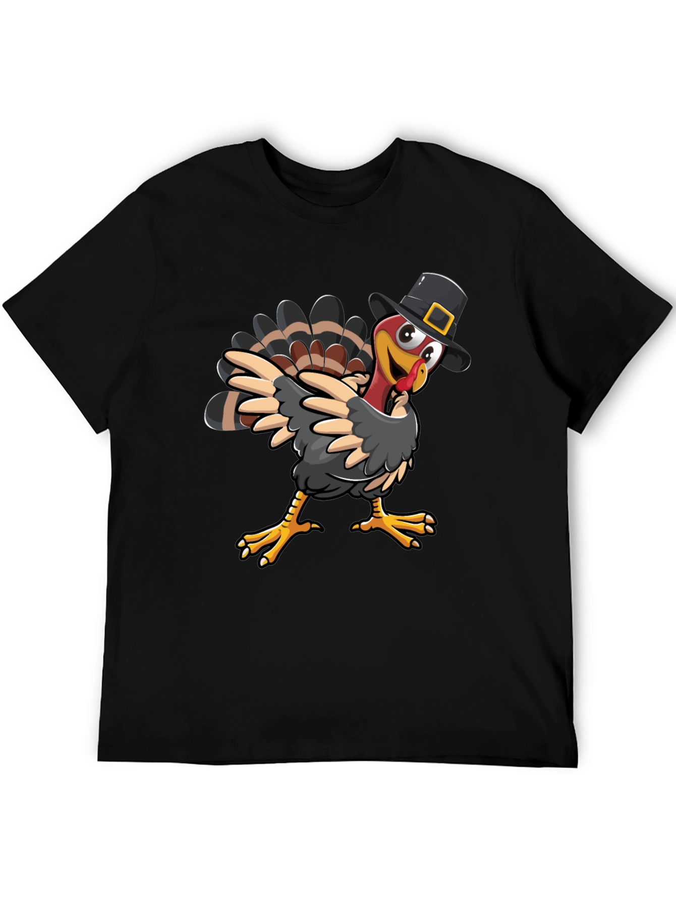 Thanksgiving Turkey Pilgrim Hat T-Shirt
