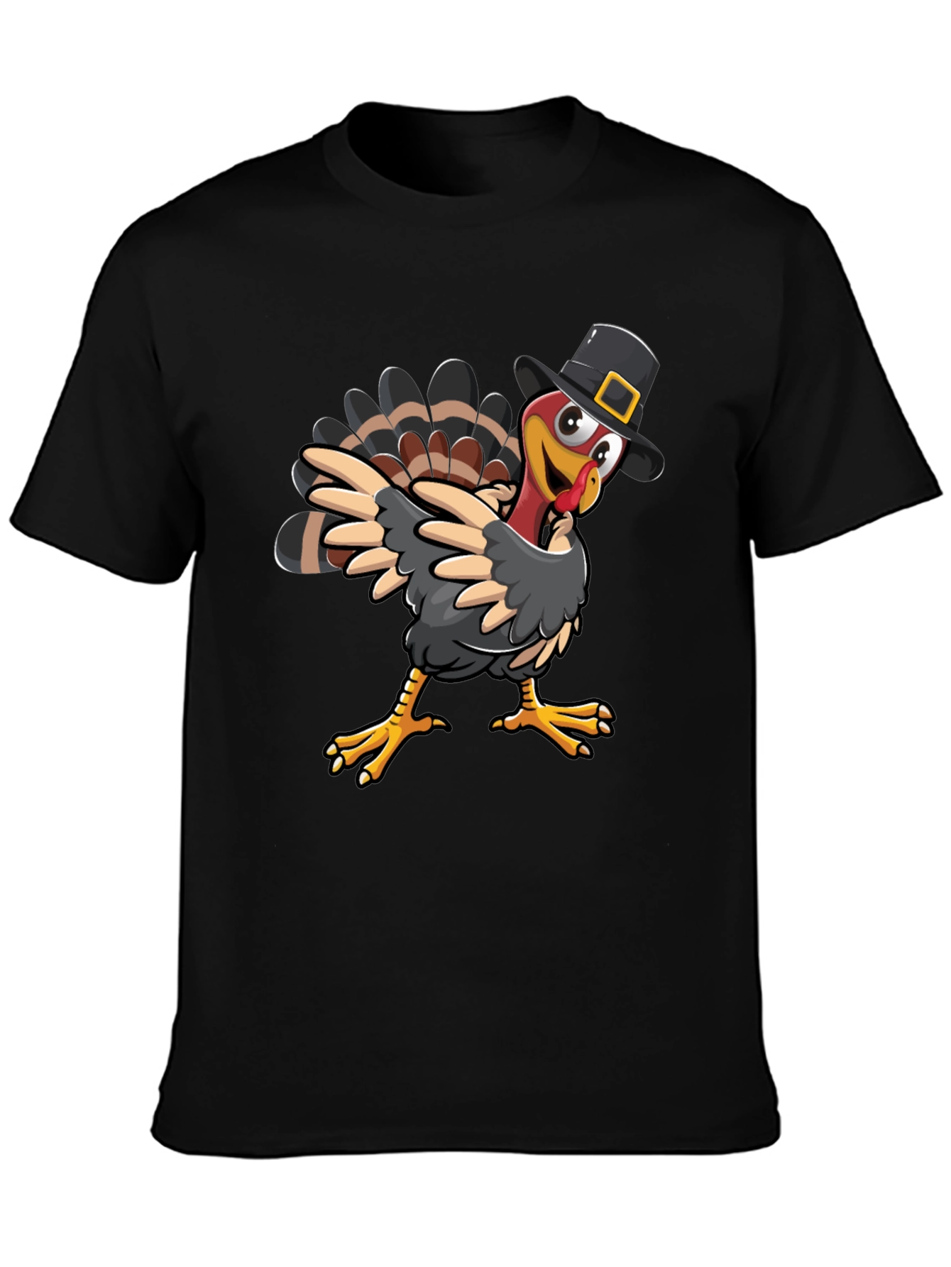 Thanksgiving Turkey Pilgrim Hat T-Shirt