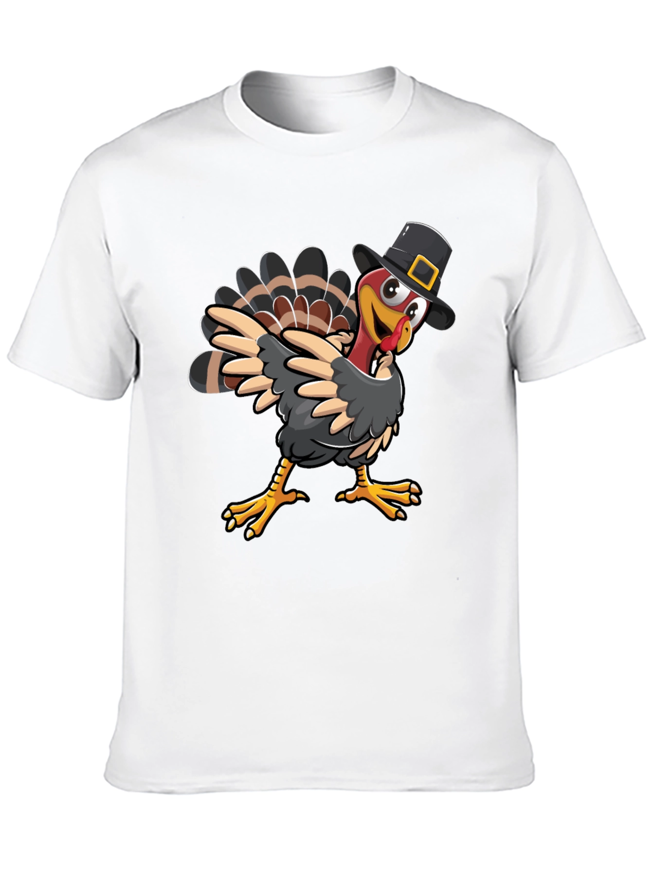 Thanksgiving Turkey Pilgrim Hat T-Shirt