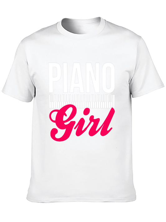 Piano Girl Graphic Tee - Musicians Style