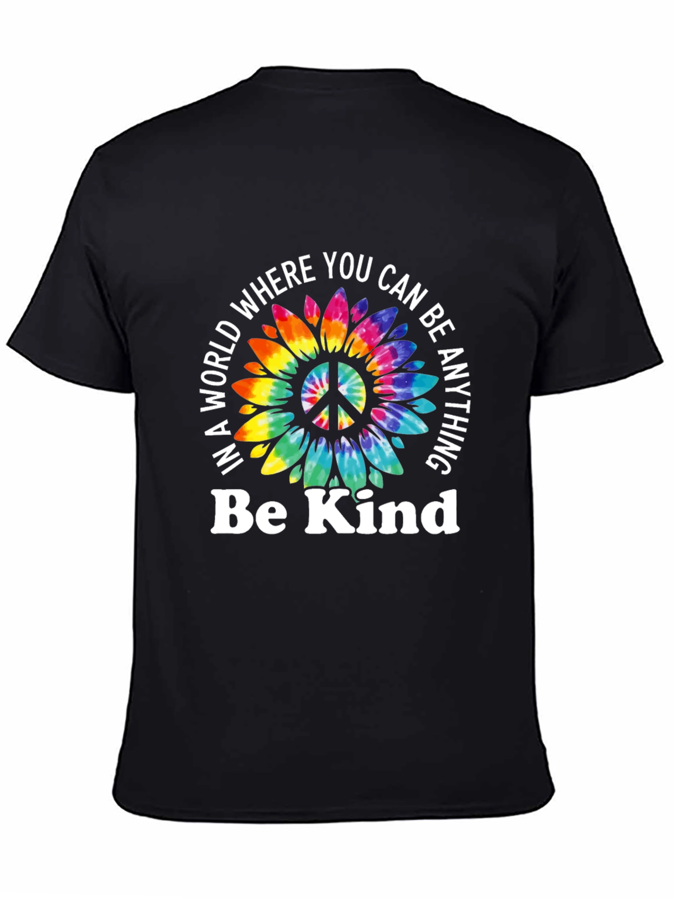Be Kind Sunflower Peace Sign T-Shirt