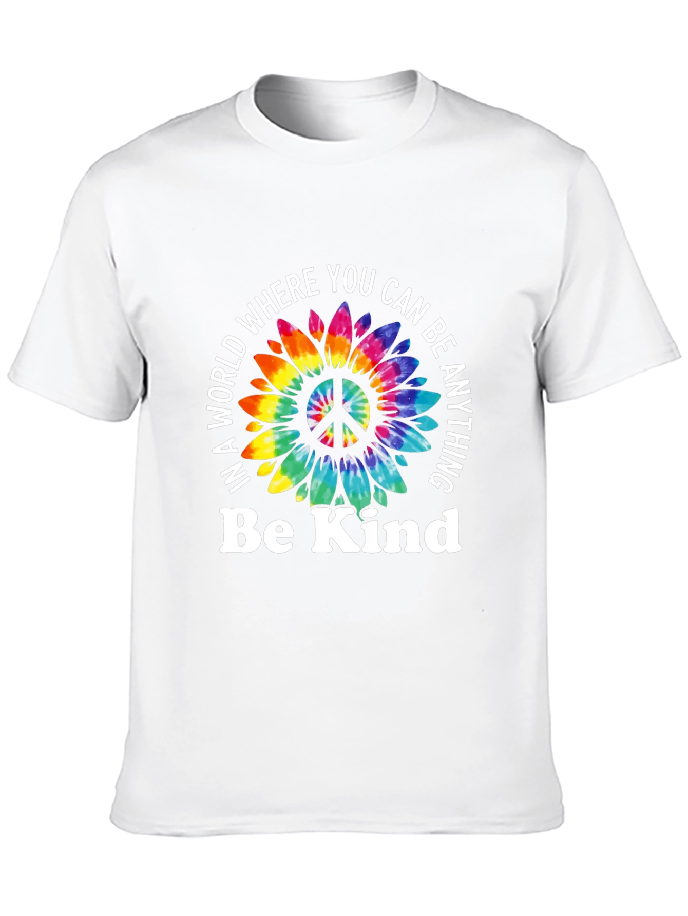 Be Kind Sunflower Peace Sign T-Shirt