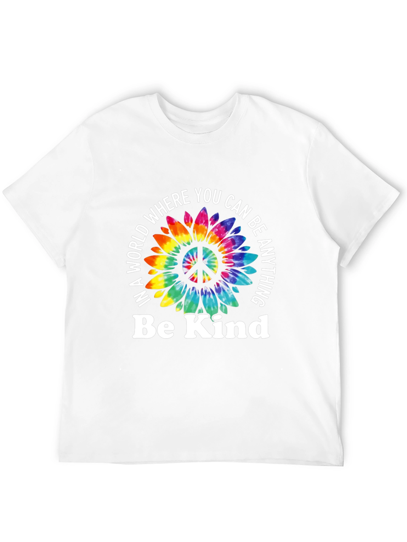Be Kind Sunflower Peace Sign T-Shirt