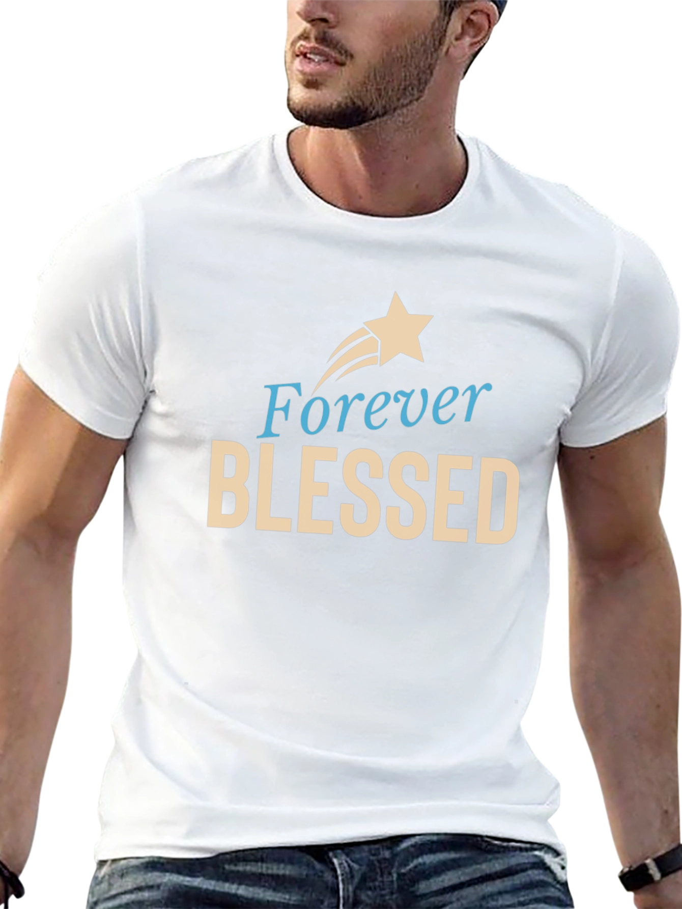 Forever Blessed Graphic Tee - Black