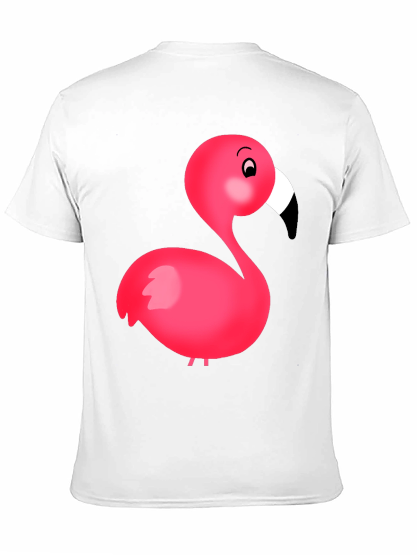 Flamingo Graphic Tee - Black Cotton Blend