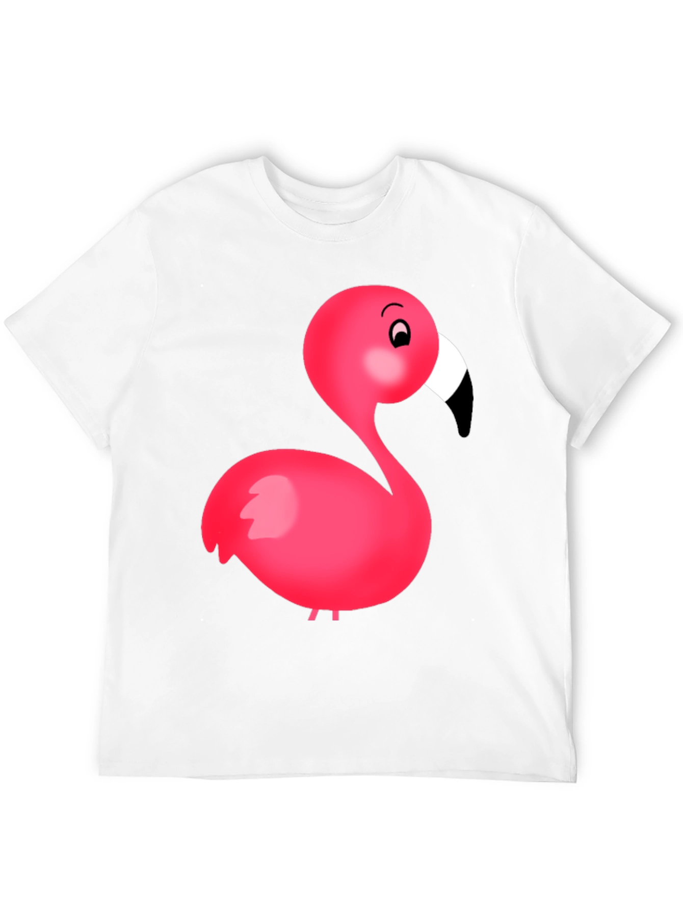 Flamingo Graphic Tee - Black Cotton Blend