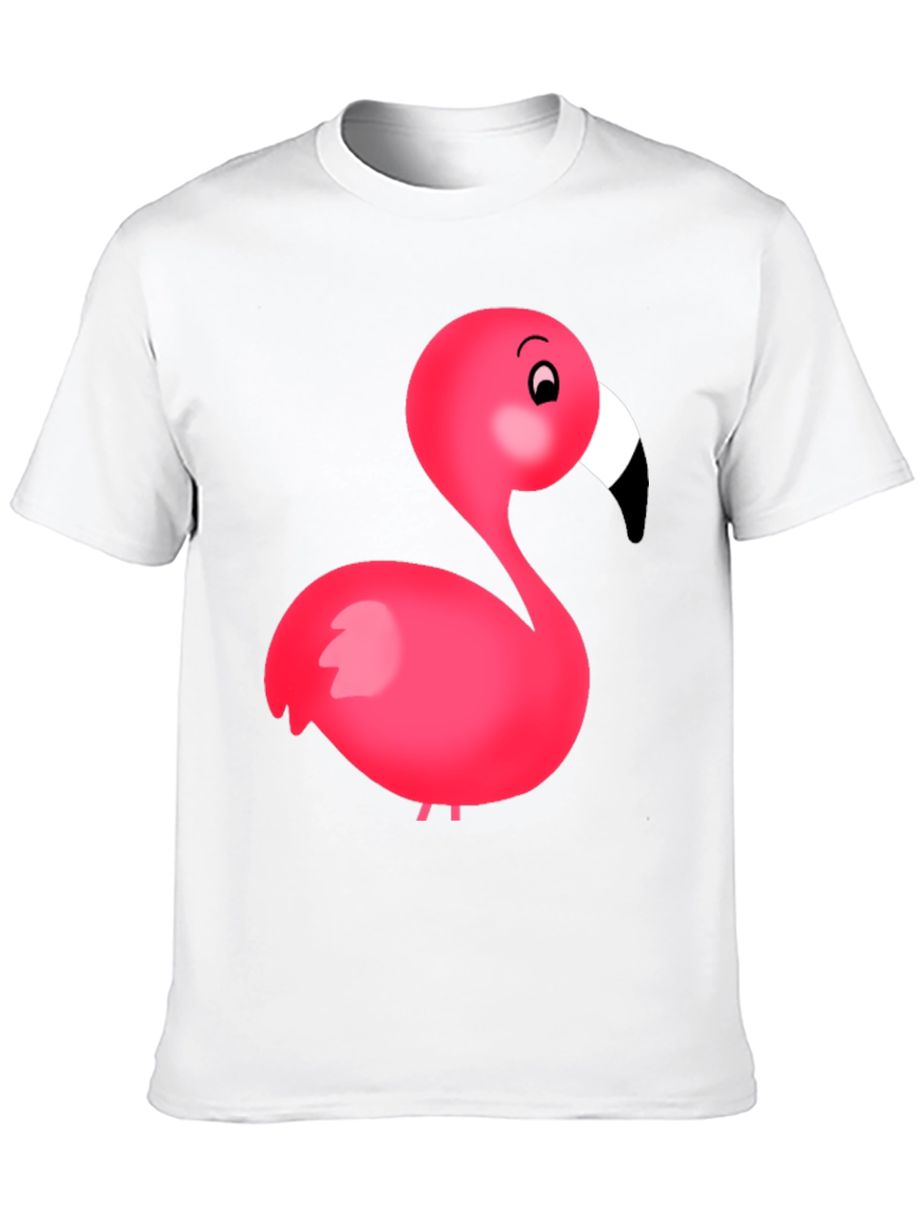 Flamingo Graphic Tee - Black Cotton Blend
