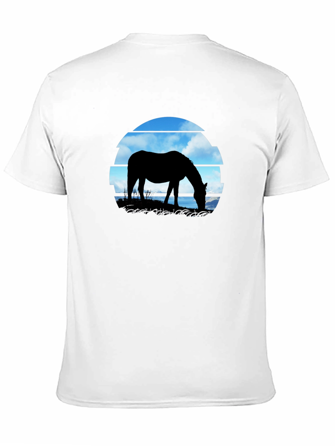 Horse Silhouette Graphic Tee - Nature Inspired Shirt