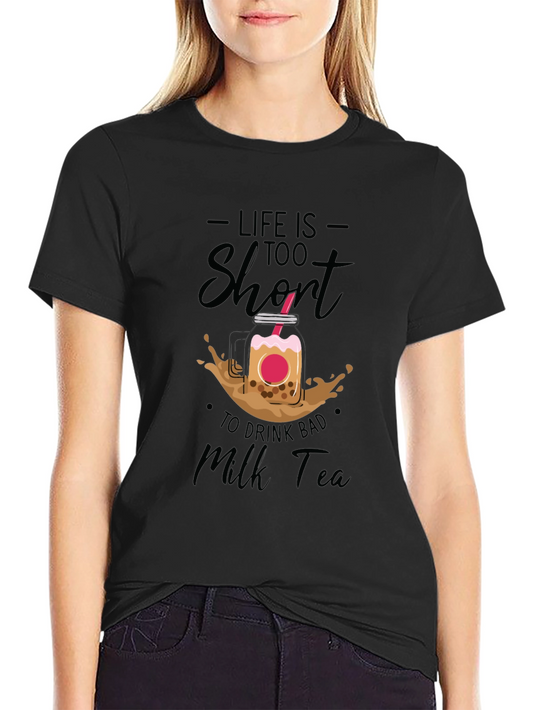 Life Is Too Short Bubble Tea Graphic Tee