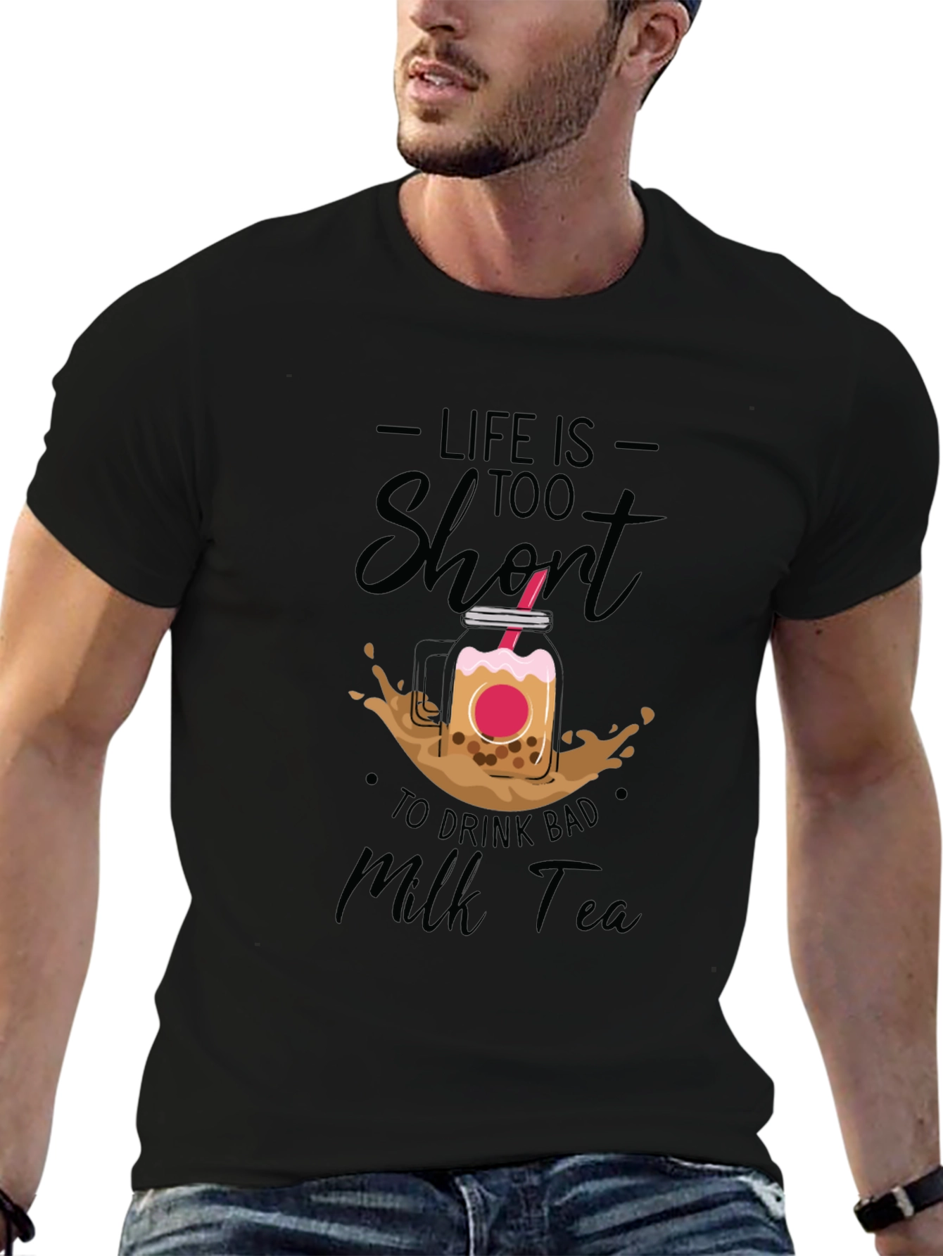 Life Is Too Short Bubble Tea Graphic Tee