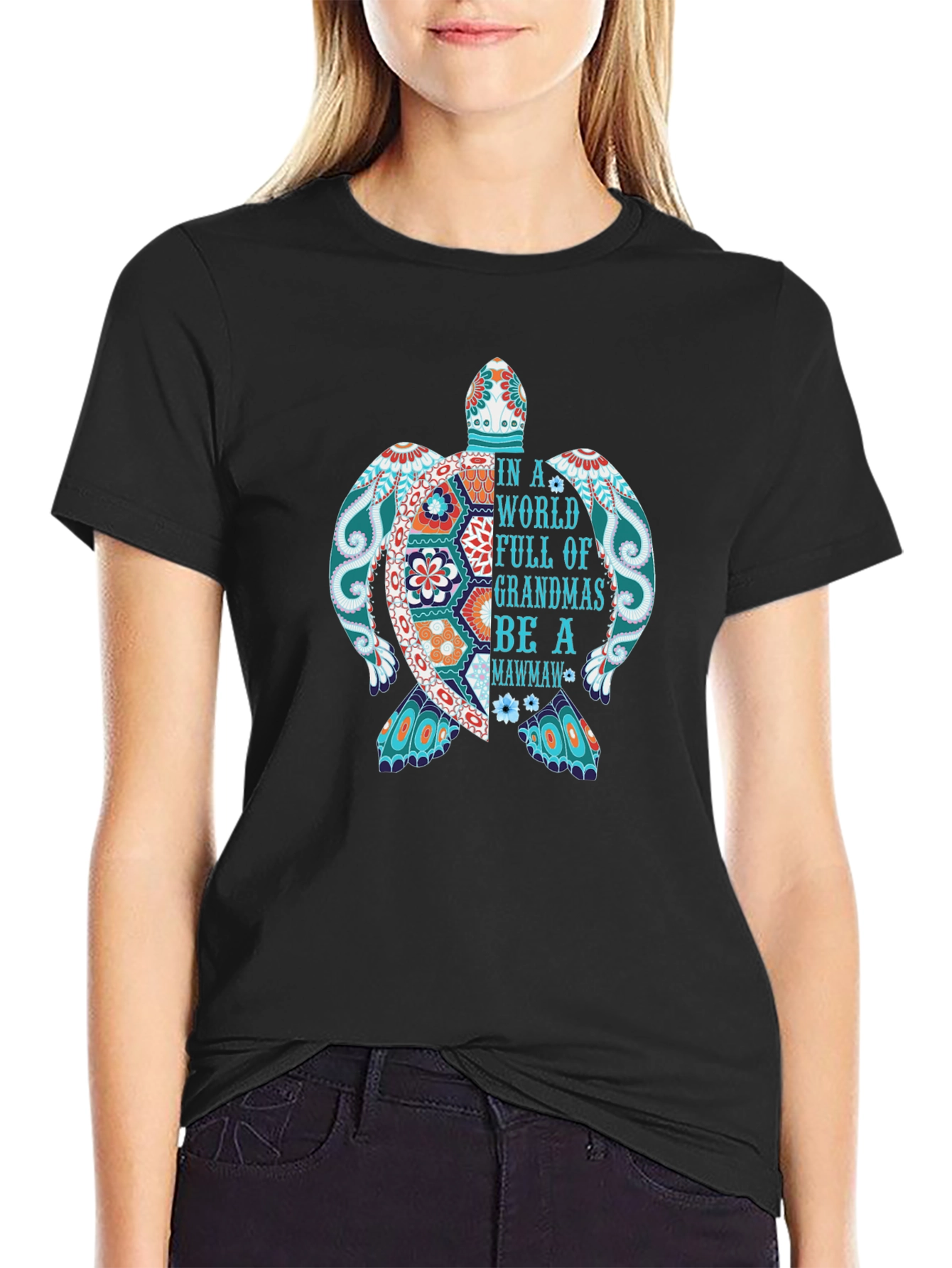 Grandma Turtle T-Shirt - Be a Mawmaw