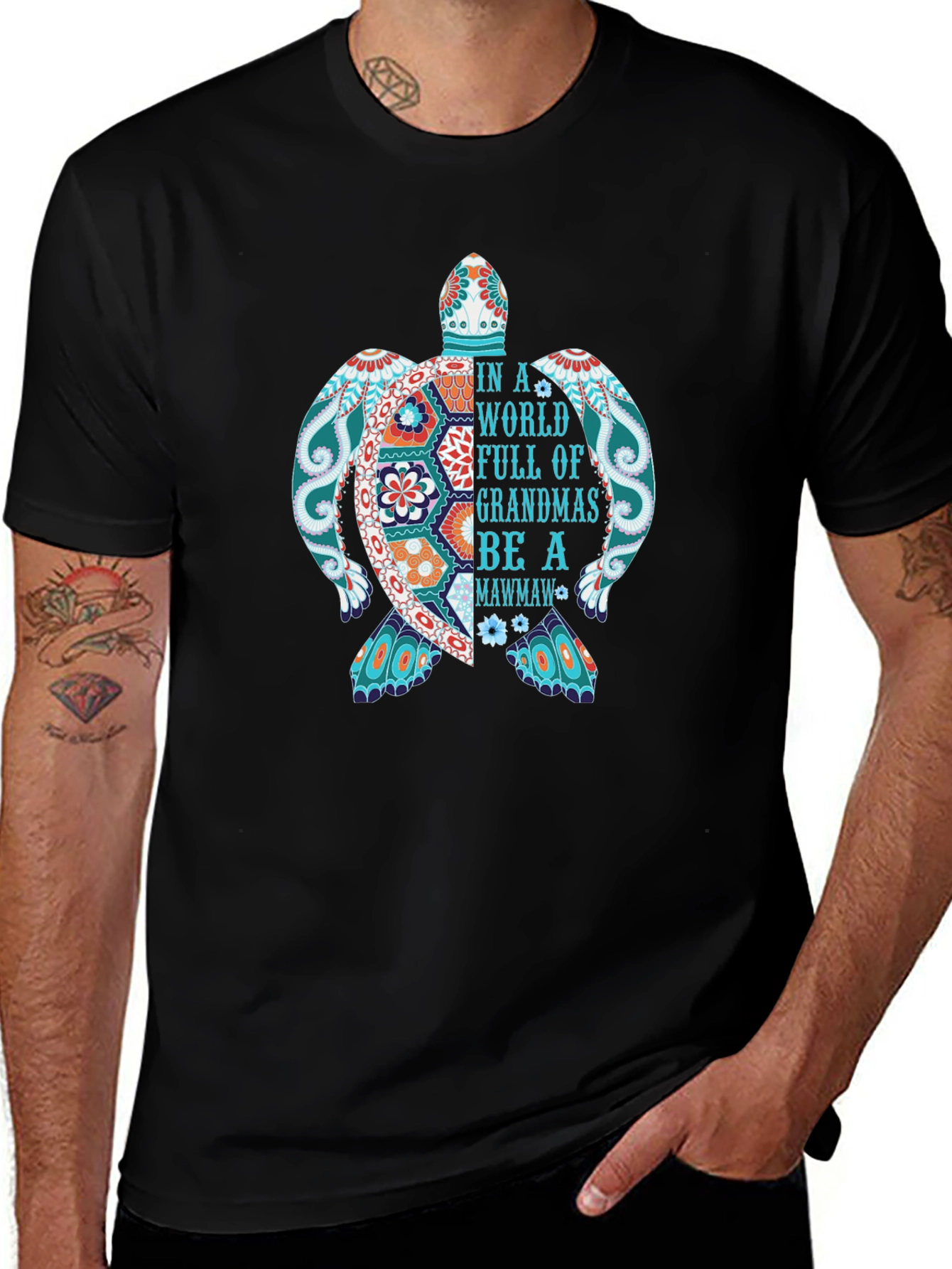 Grandma Turtle T-Shirt - Be a Mawmaw