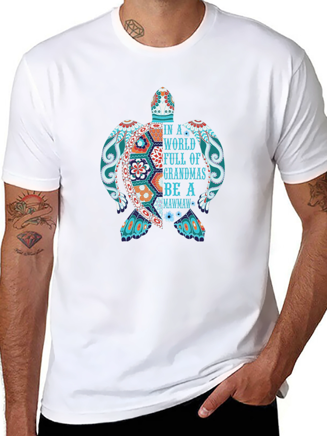 Grandma Turtle T-Shirt - Be a Mawmaw