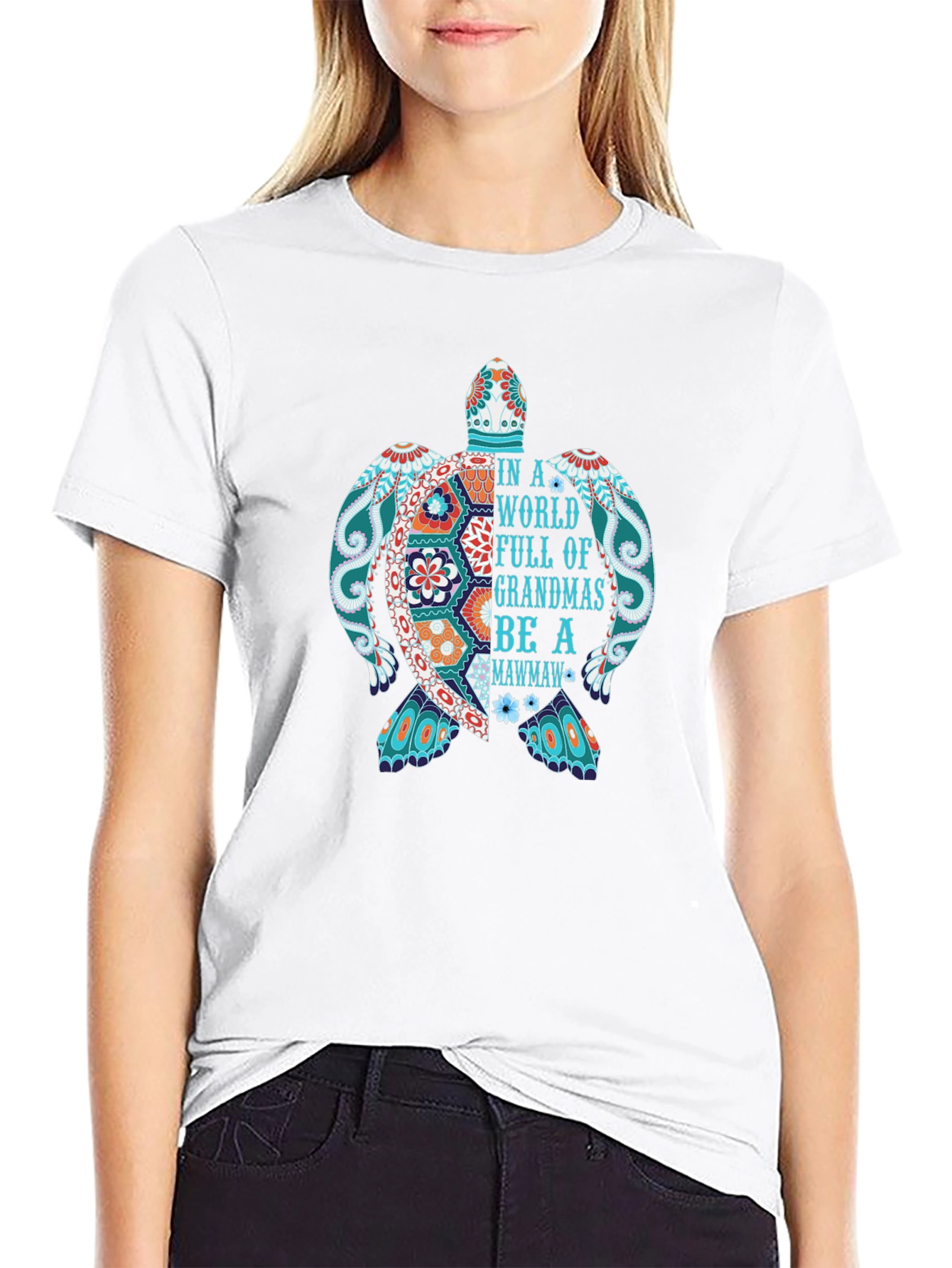 Grandma Turtle T-Shirt - Be a Mawmaw