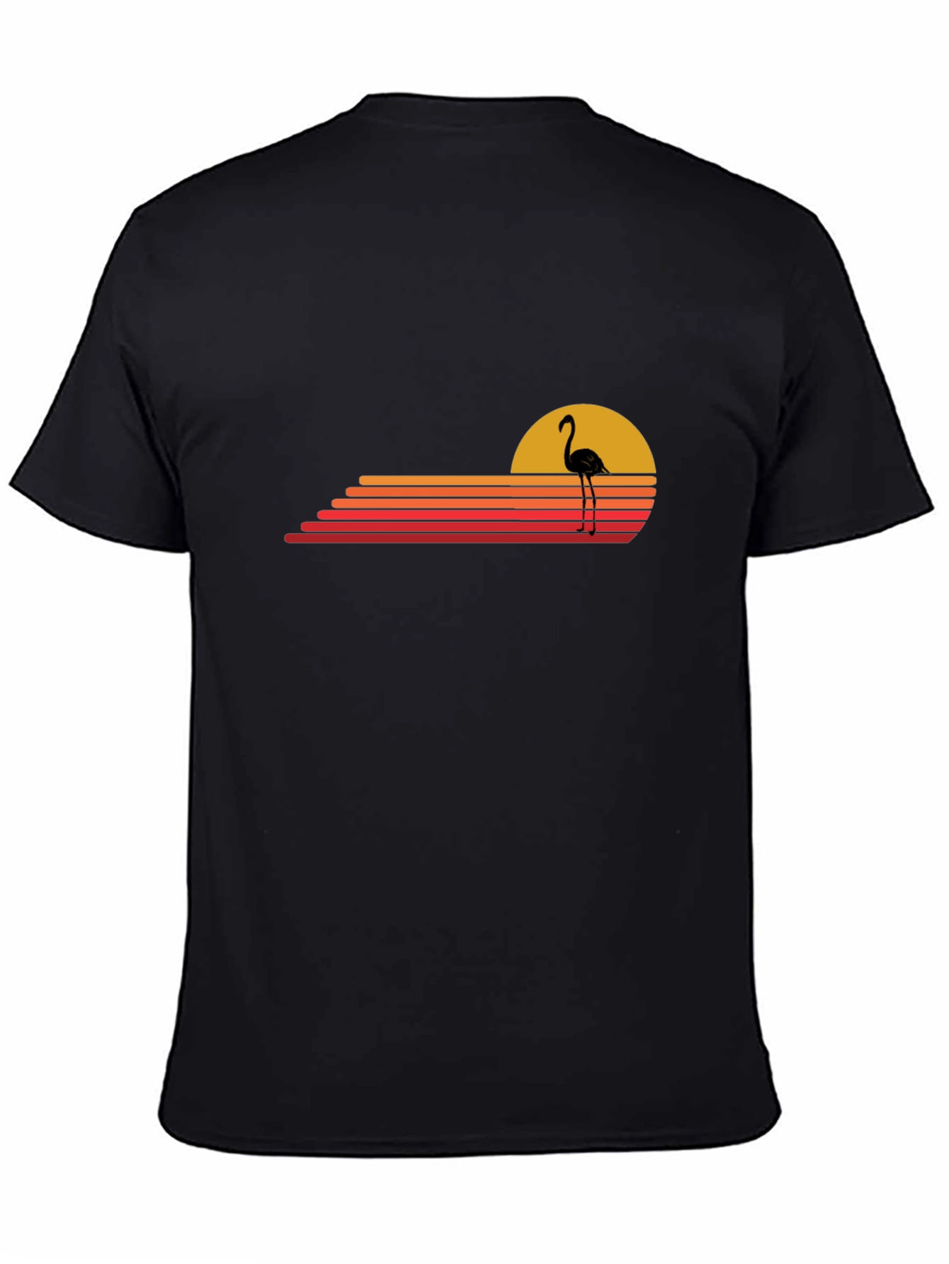 Retro Flamingo Sunset Graphic Tee