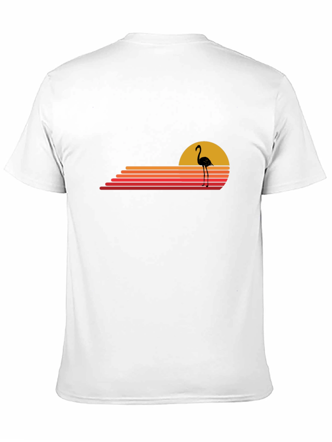 Retro Flamingo Sunset Graphic Tee