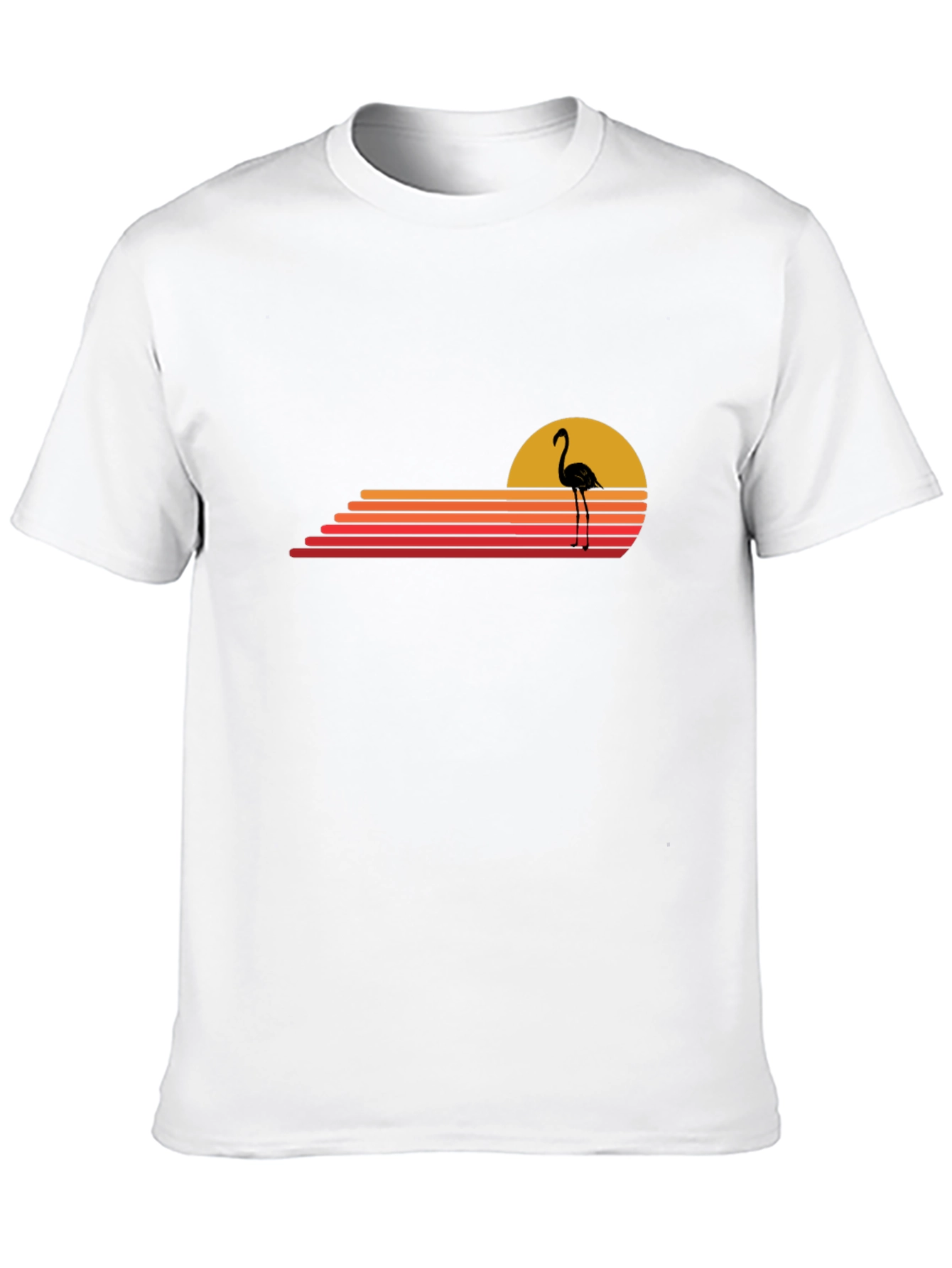 Retro Flamingo Sunset Graphic Tee