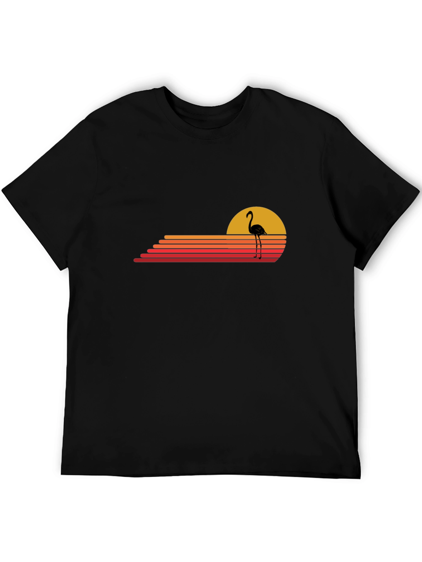 Retro Flamingo Sunset Graphic Tee