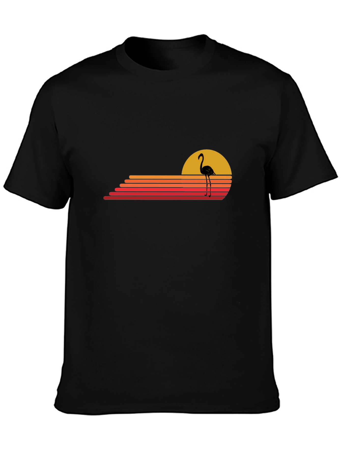 Retro Flamingo Sunset Graphic Tee