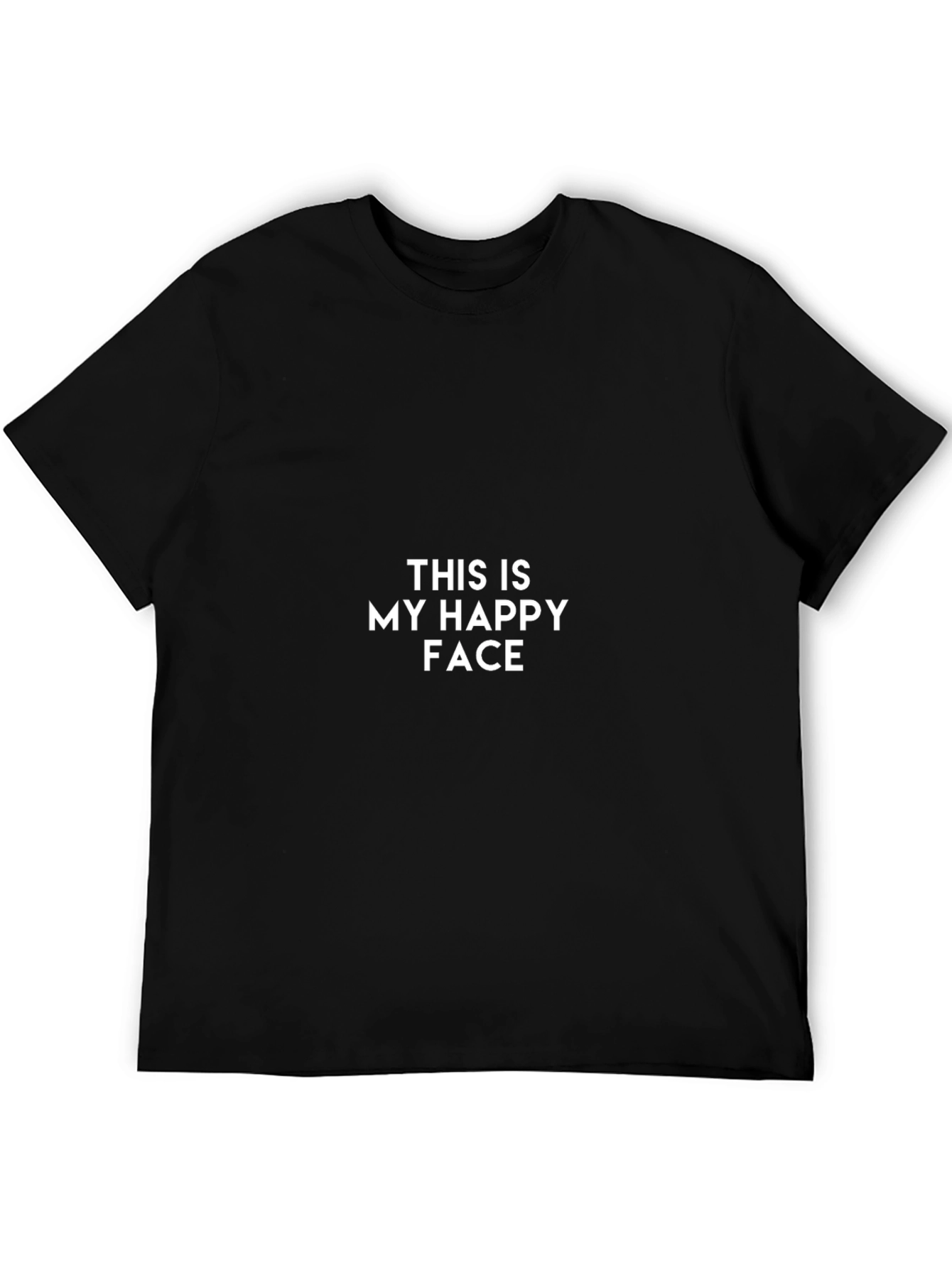 My Happy Face Black Graphic Tee