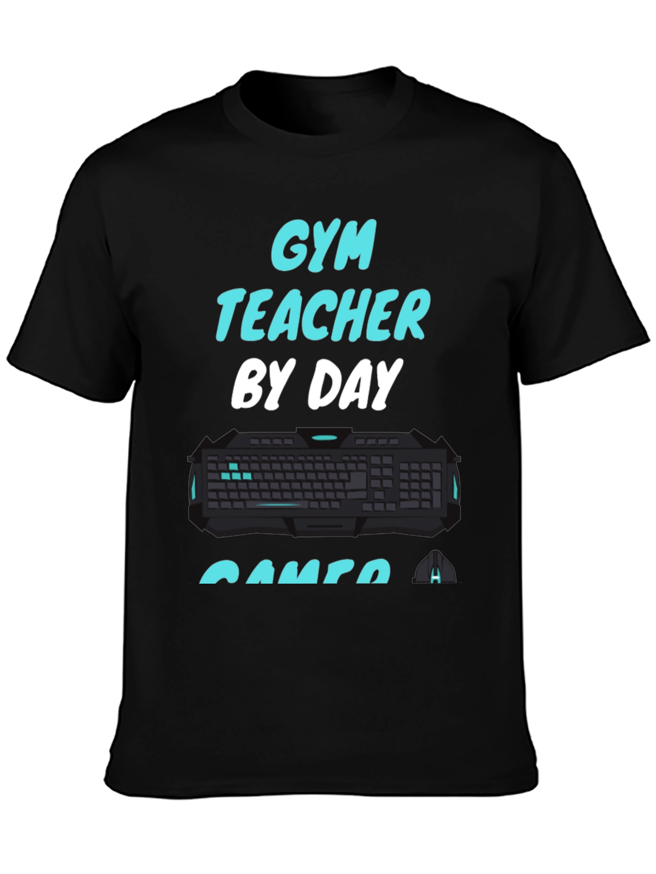 Gym Teacher by Day Gamer by Night Graphic T-Shirt