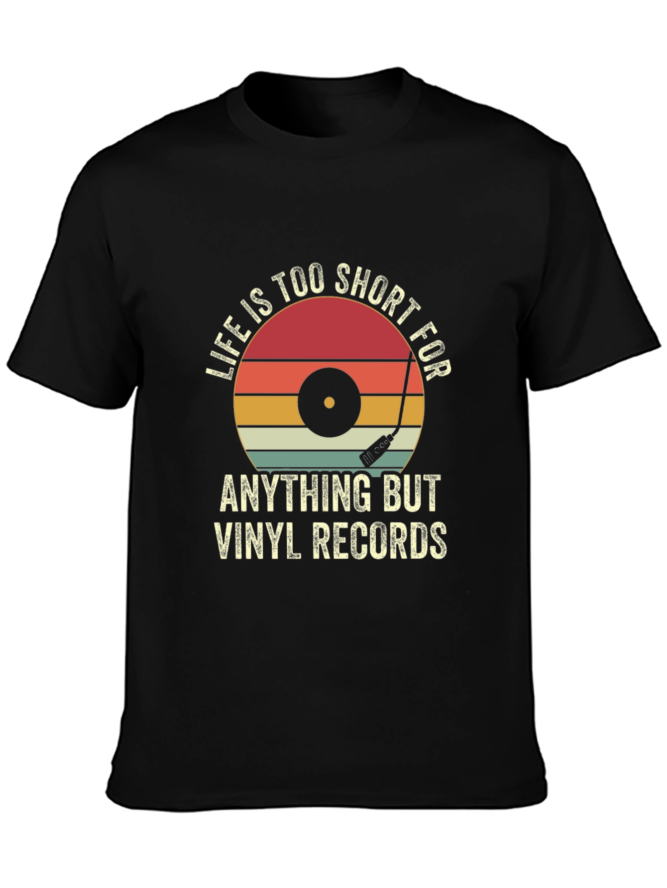 Vinyl Records Graphic T-Shirt